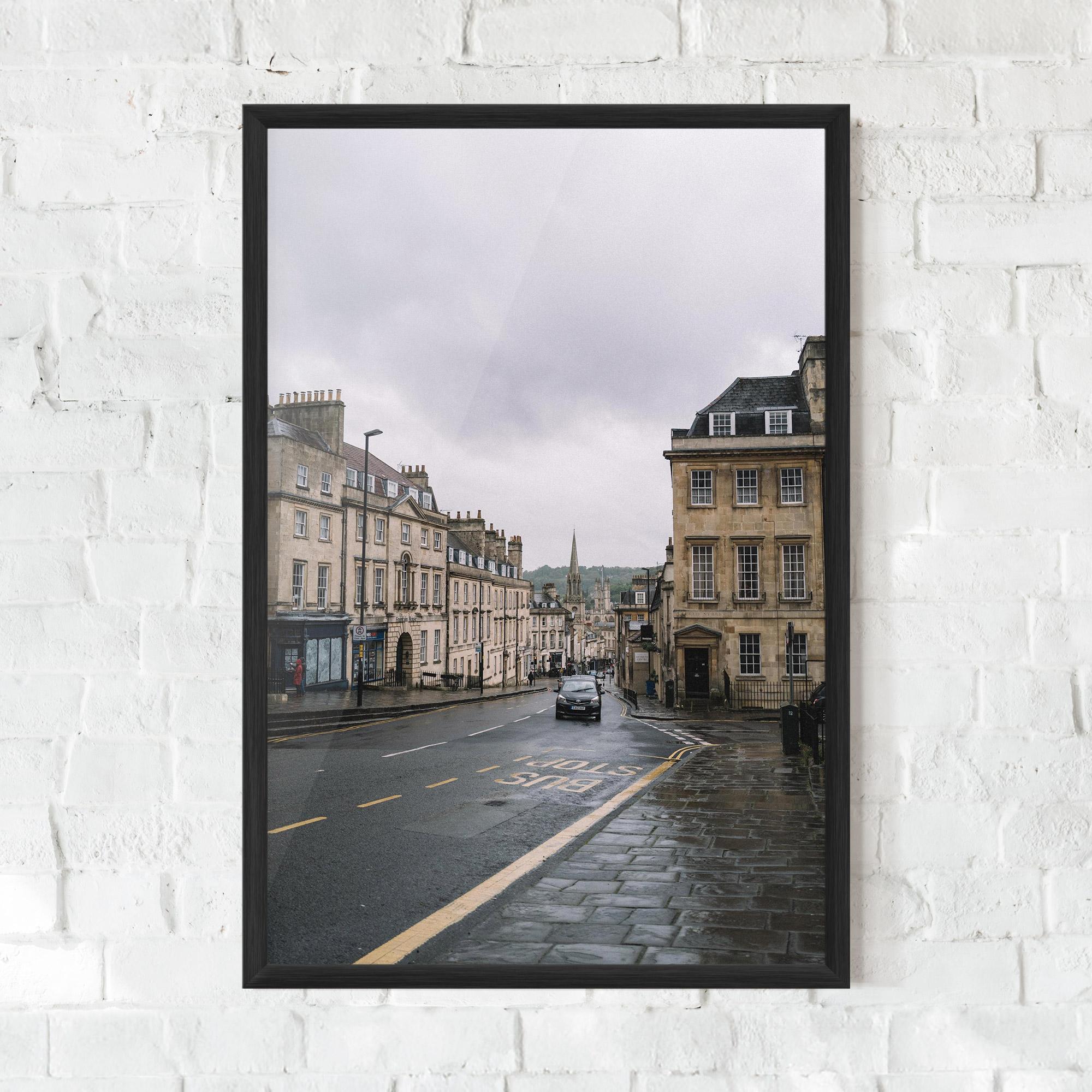 Plakat w Ramie England Street mockup 0