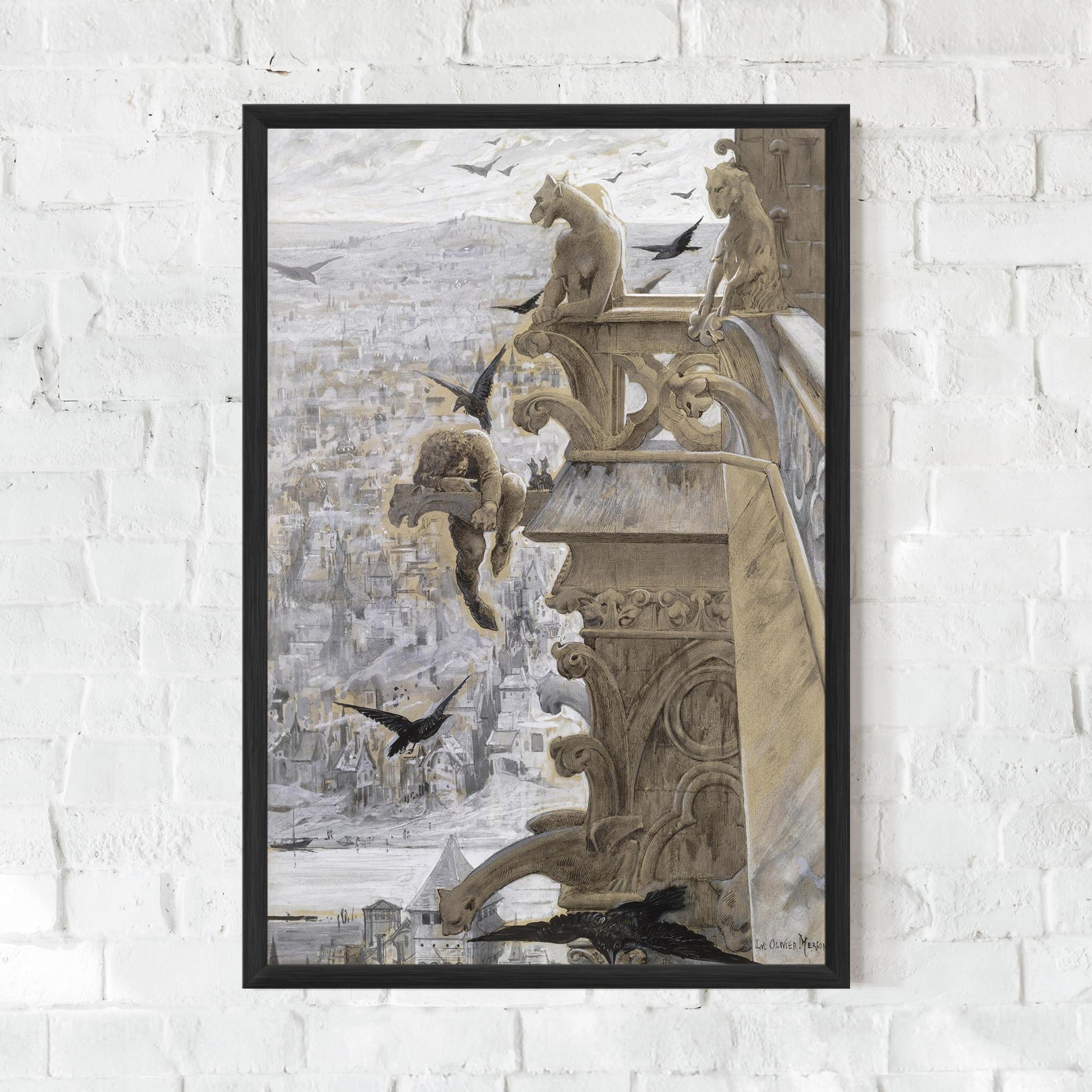 Plakat w Ramie Notre Dame mockup 0