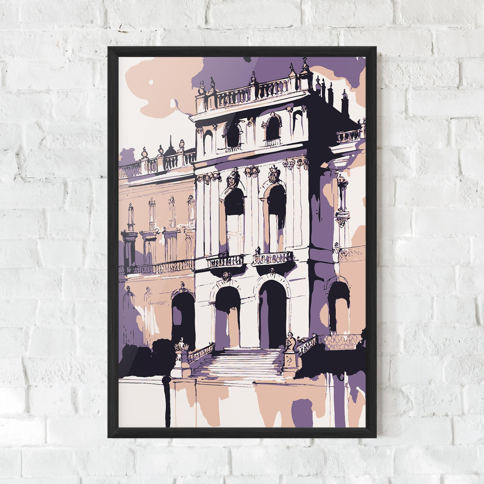 Plakat w Ramie Palace Of Versailles Art mockup 0