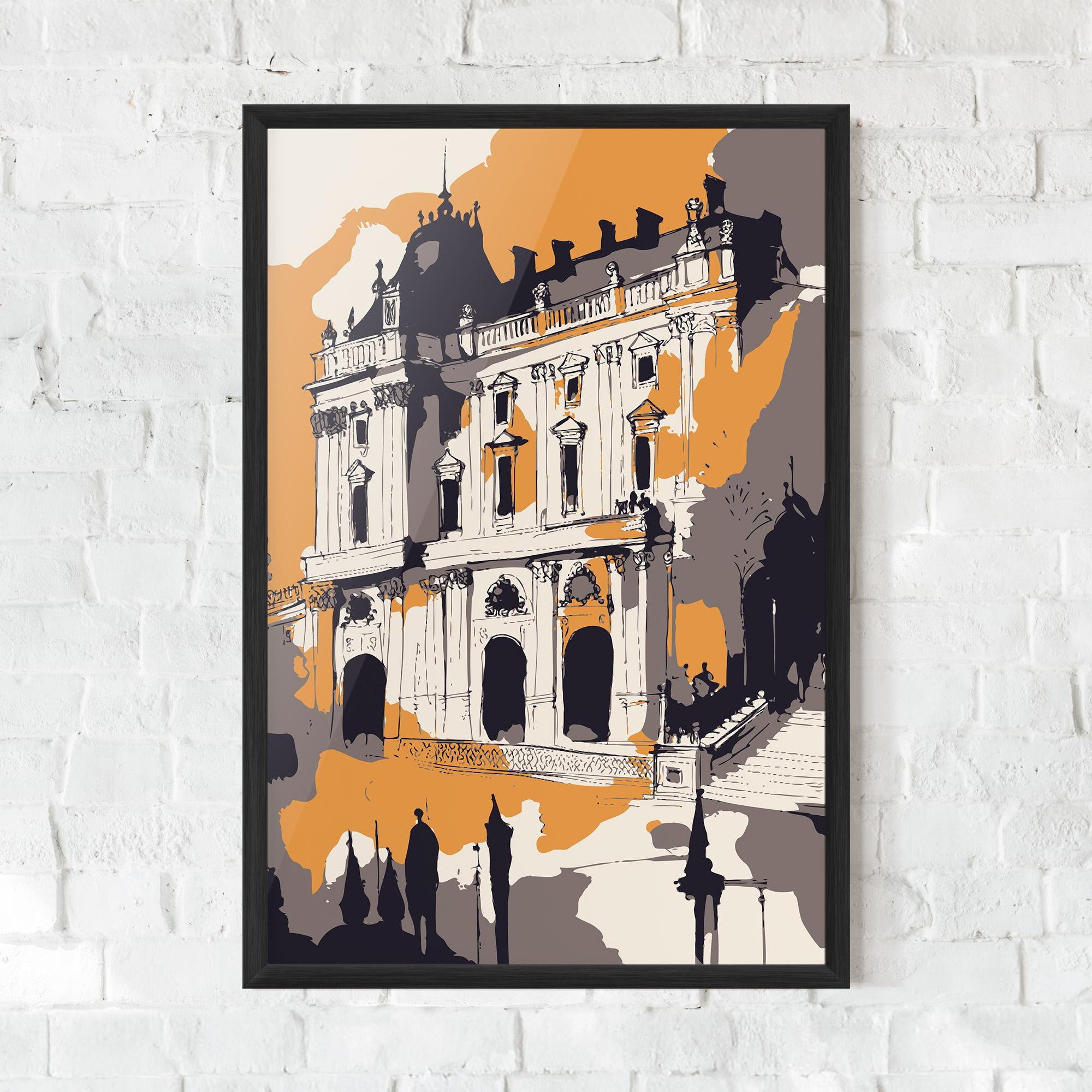 Plakat w Ramie Palace Of Versailles mockup 0