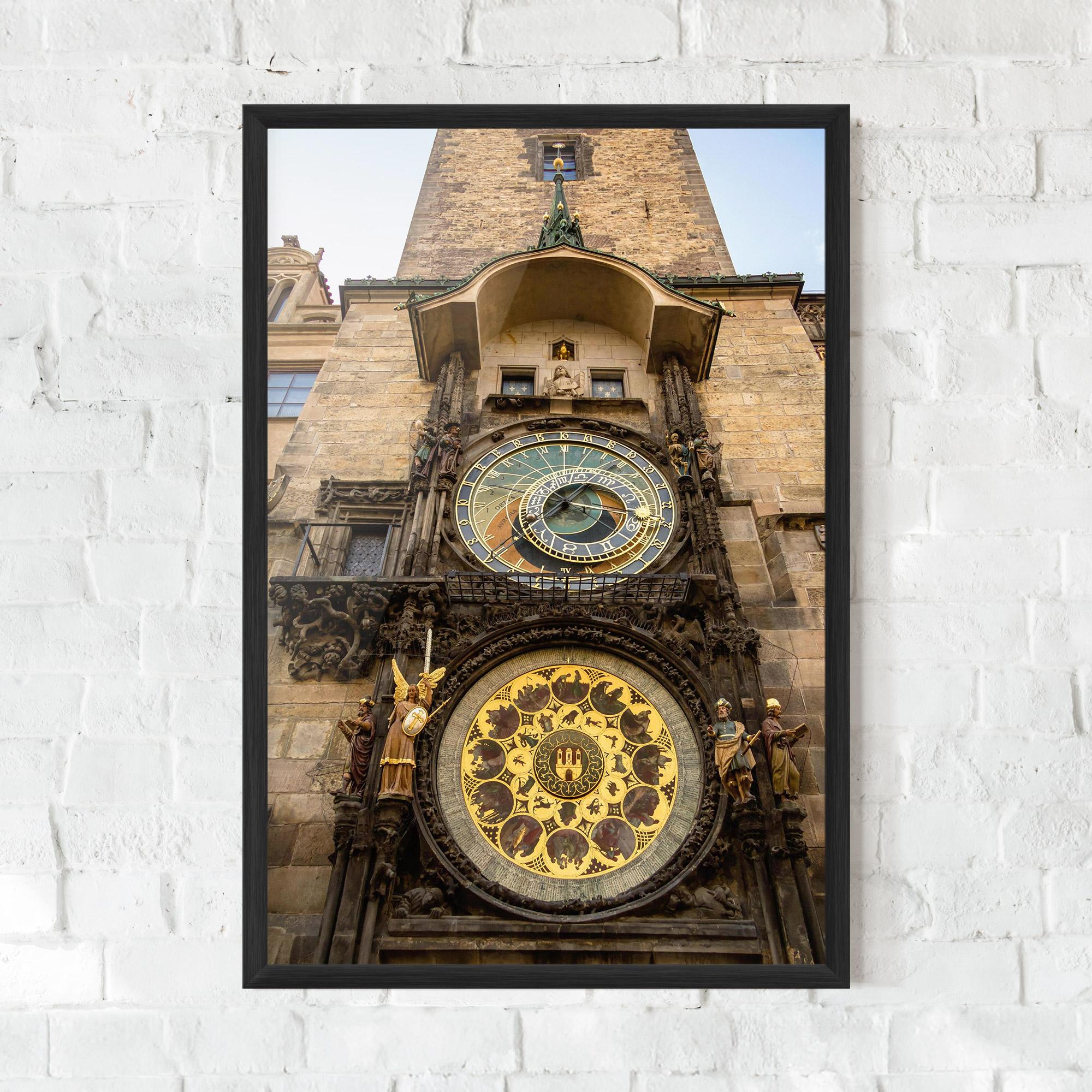 Plakat w Ramie Prague Clock mockup 0