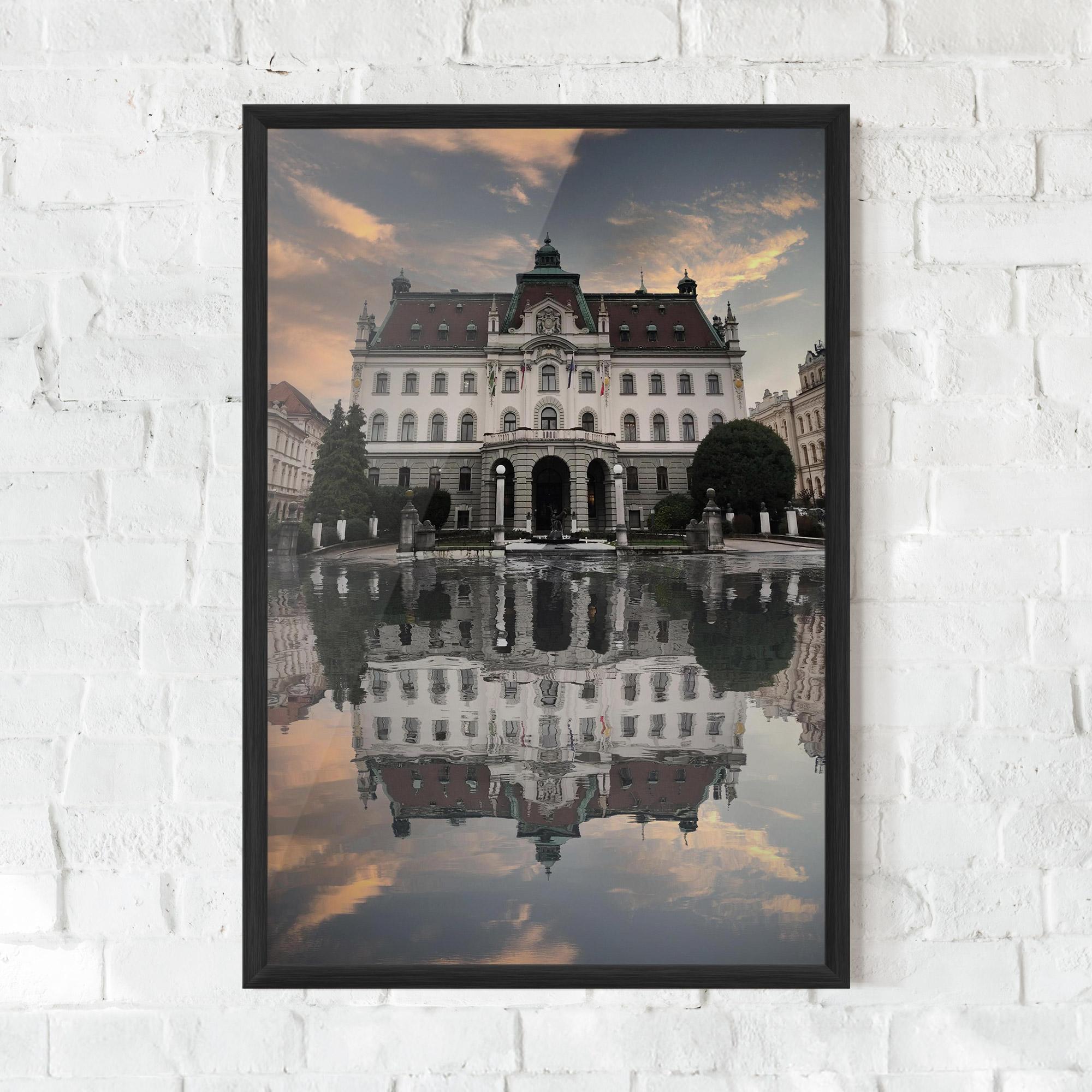 Plakat w Ramie University Of Ljubliana mockup 0