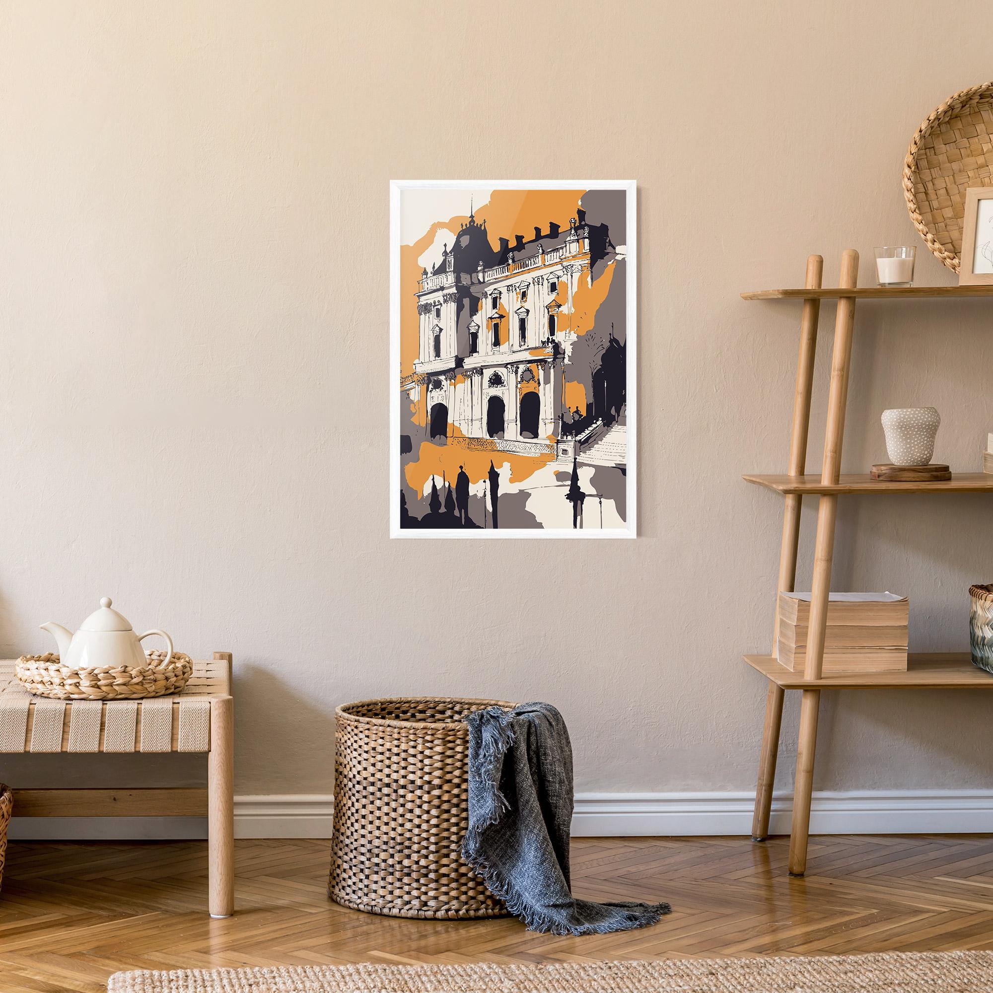 Plakat w Ramie Palace Of Versailles mockup 9