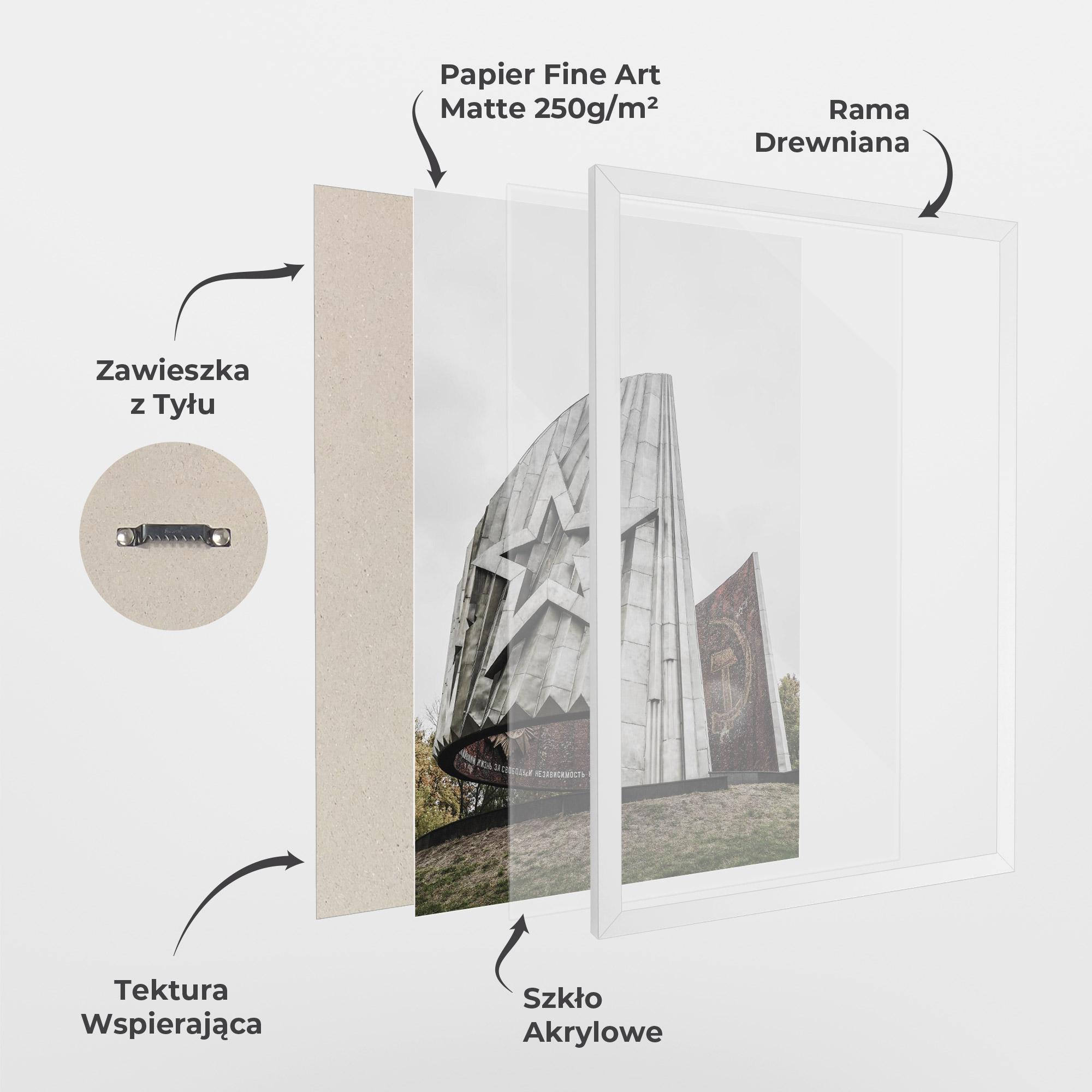 Plakat w Ramie Monument Of Glory mockup 1