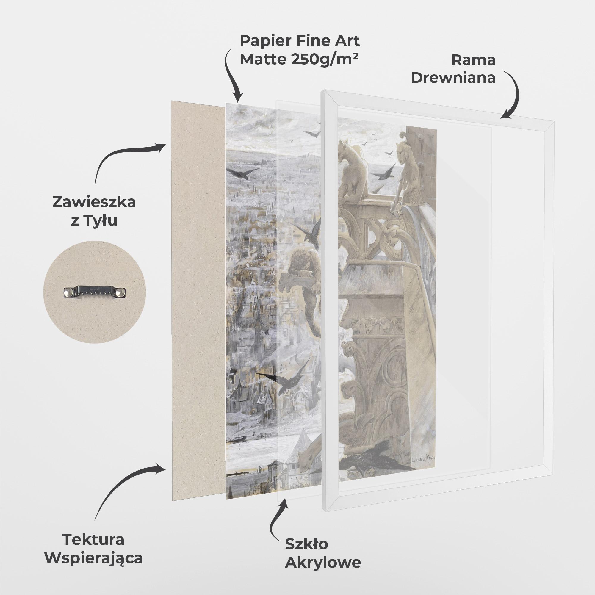 Plakat w Ramie Notre Dame mockup 1