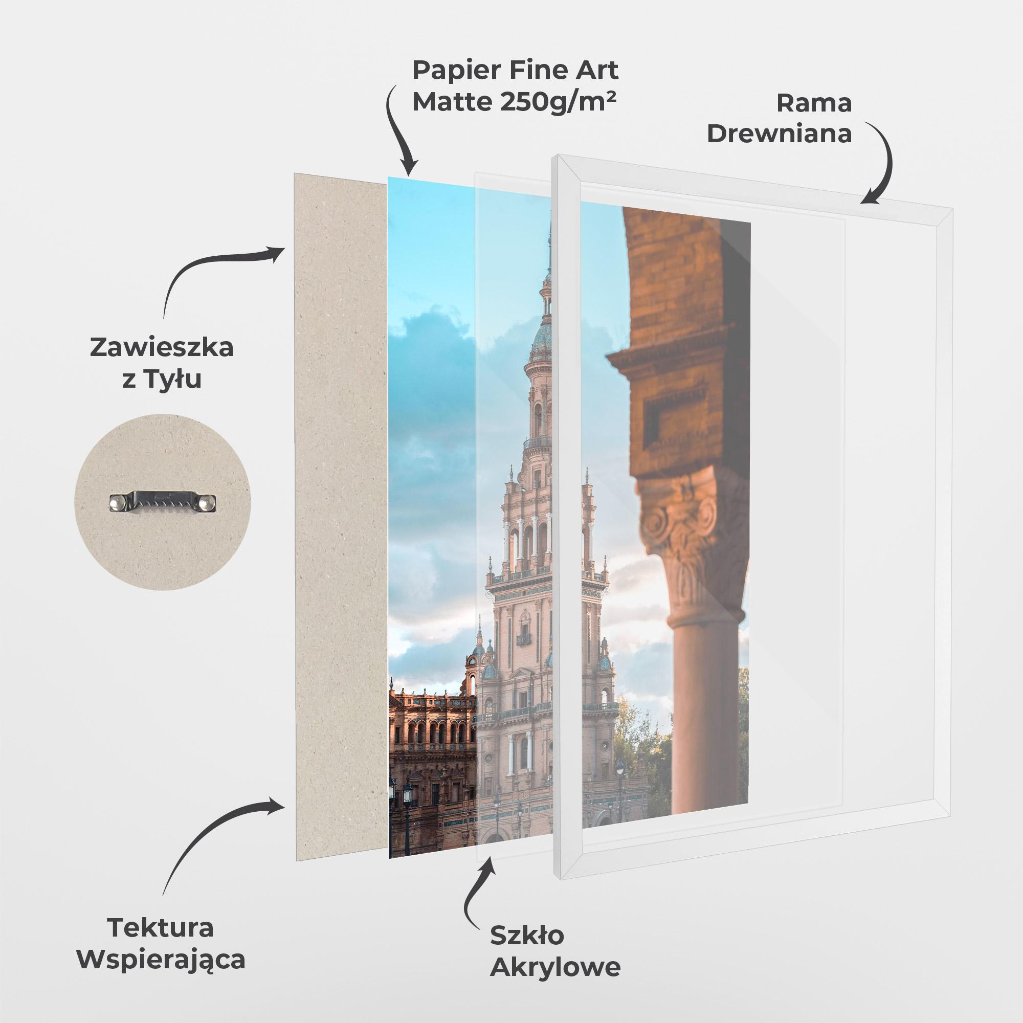 Plakat w Ramie Seville Spain mockup 1