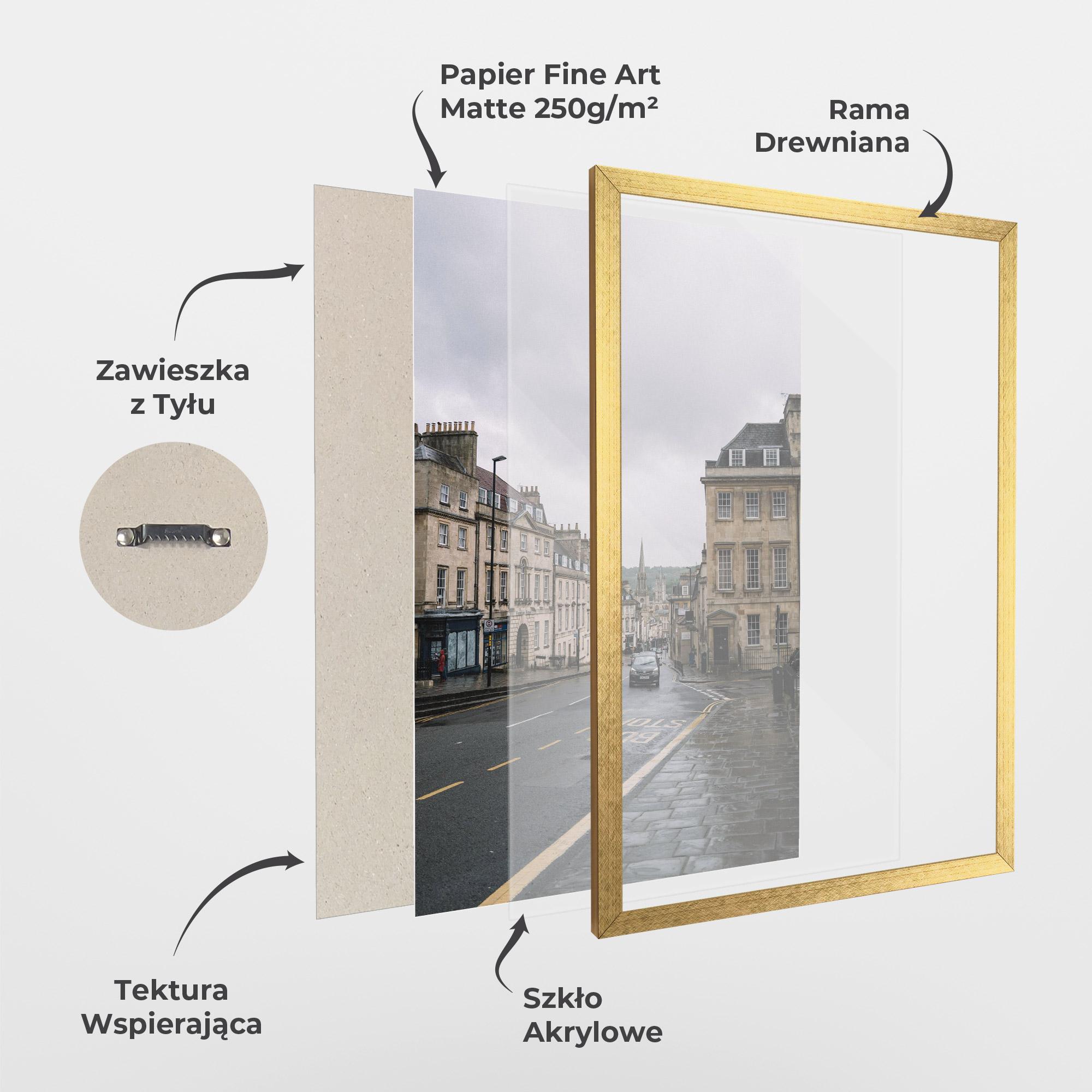 Plakat w Ramie England Street mockup 1