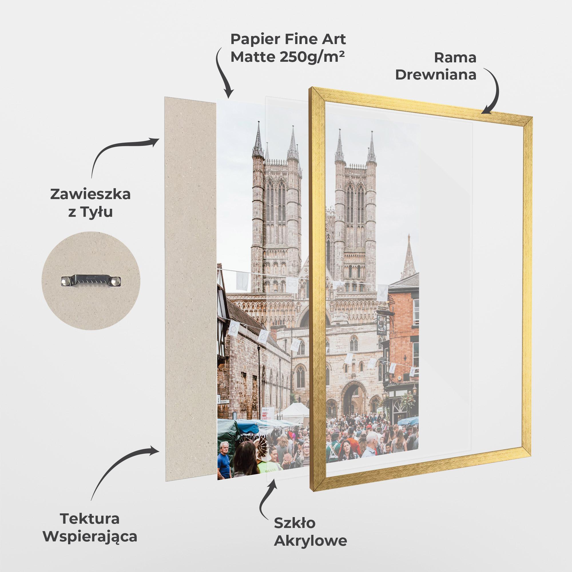 Plakat w Ramie Lincoln Cathedral mockup 1