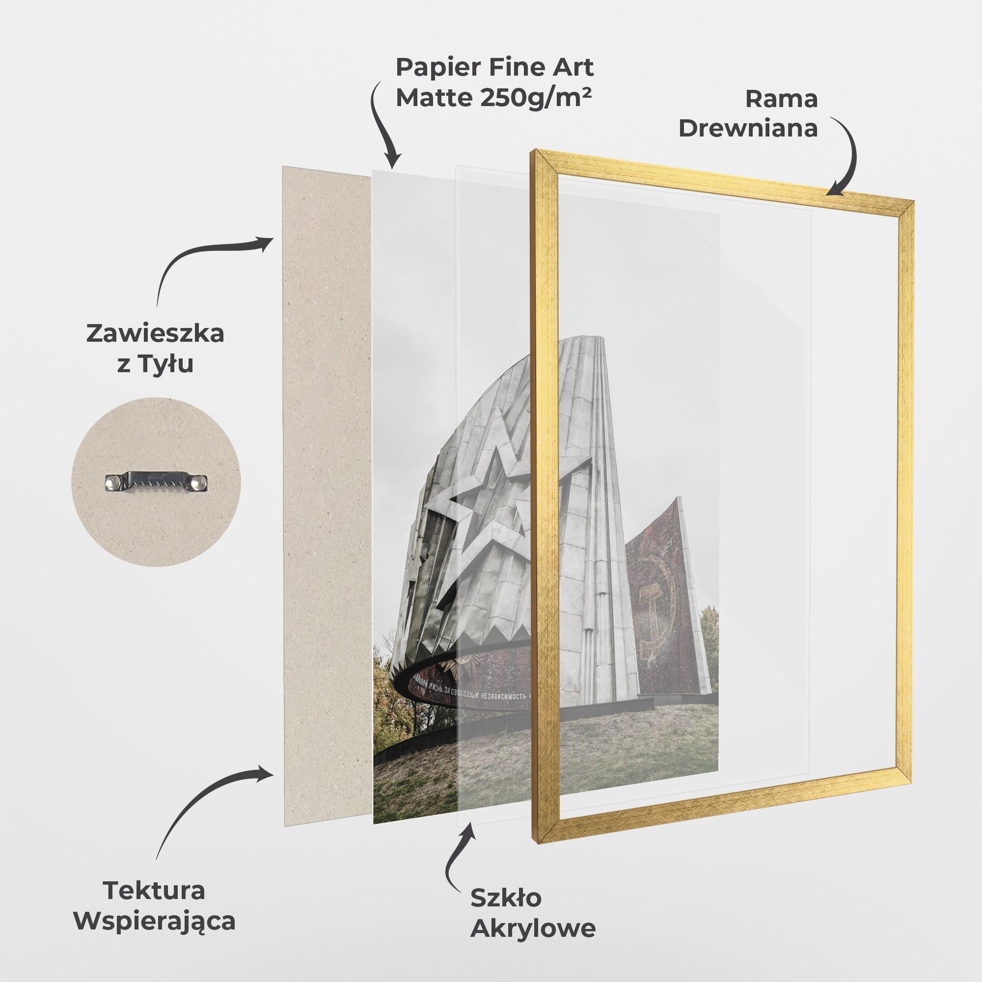 Plakat w Ramie Monument Of Glory mockup 1