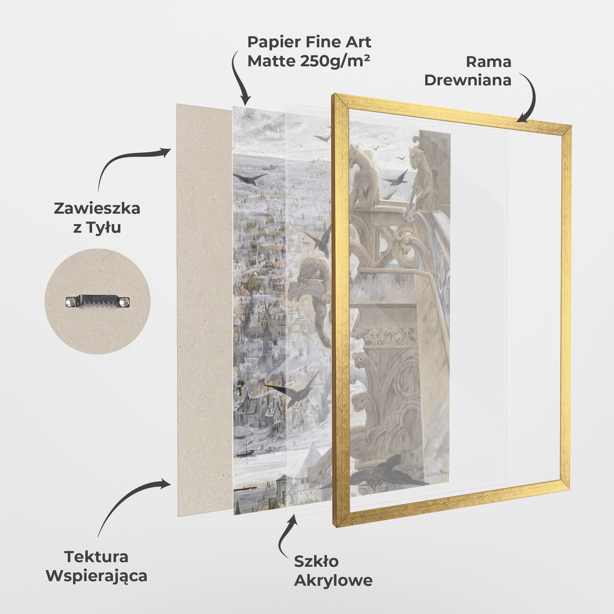 Plakat w Ramie Notre Dame mockup 1