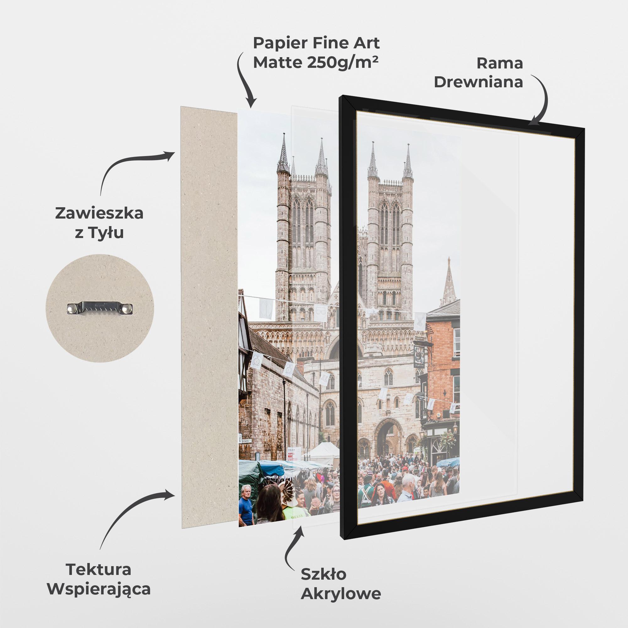 Plakat w Ramie Lincoln Cathedral mockup 1