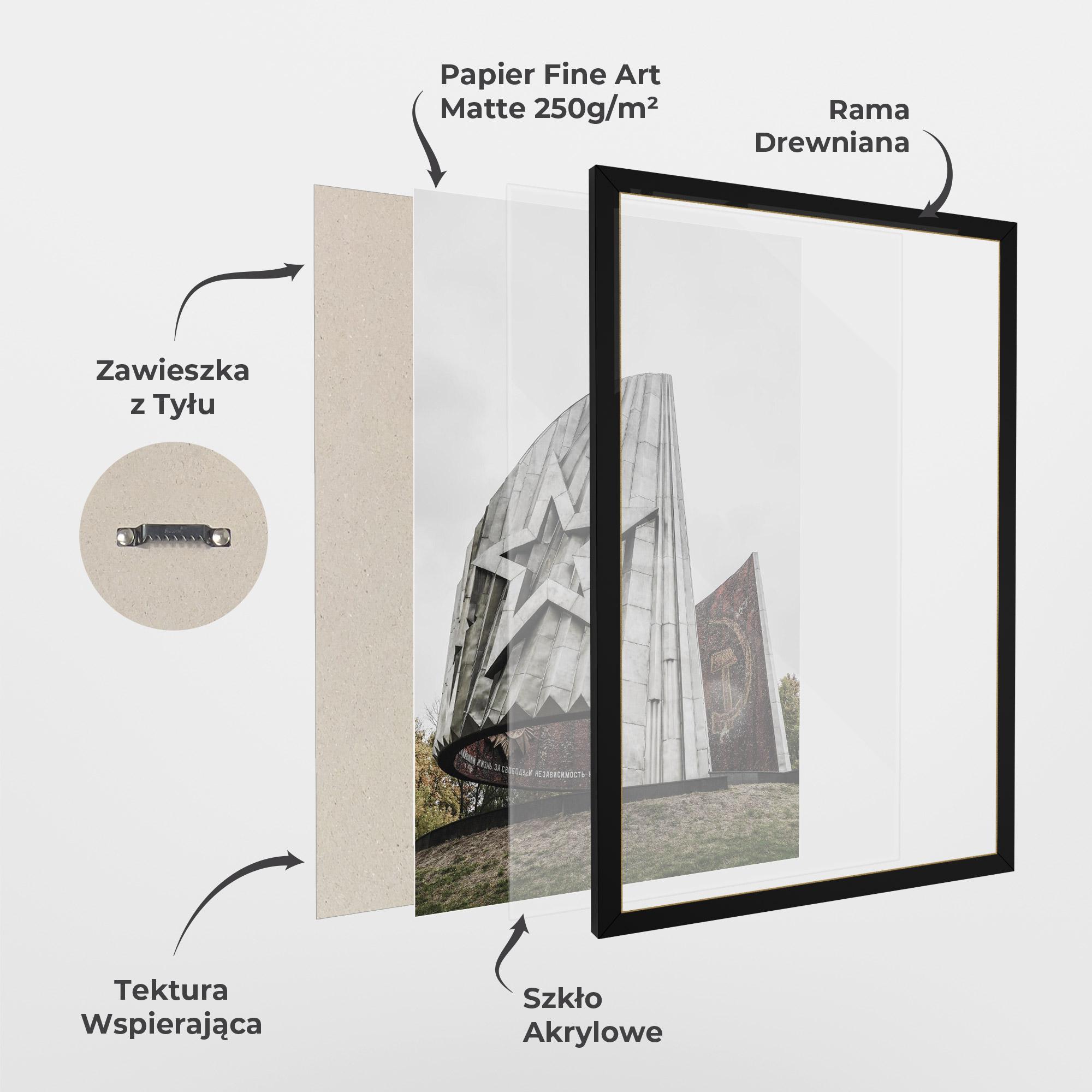 Plakat w Ramie Monument Of Glory mockup 1