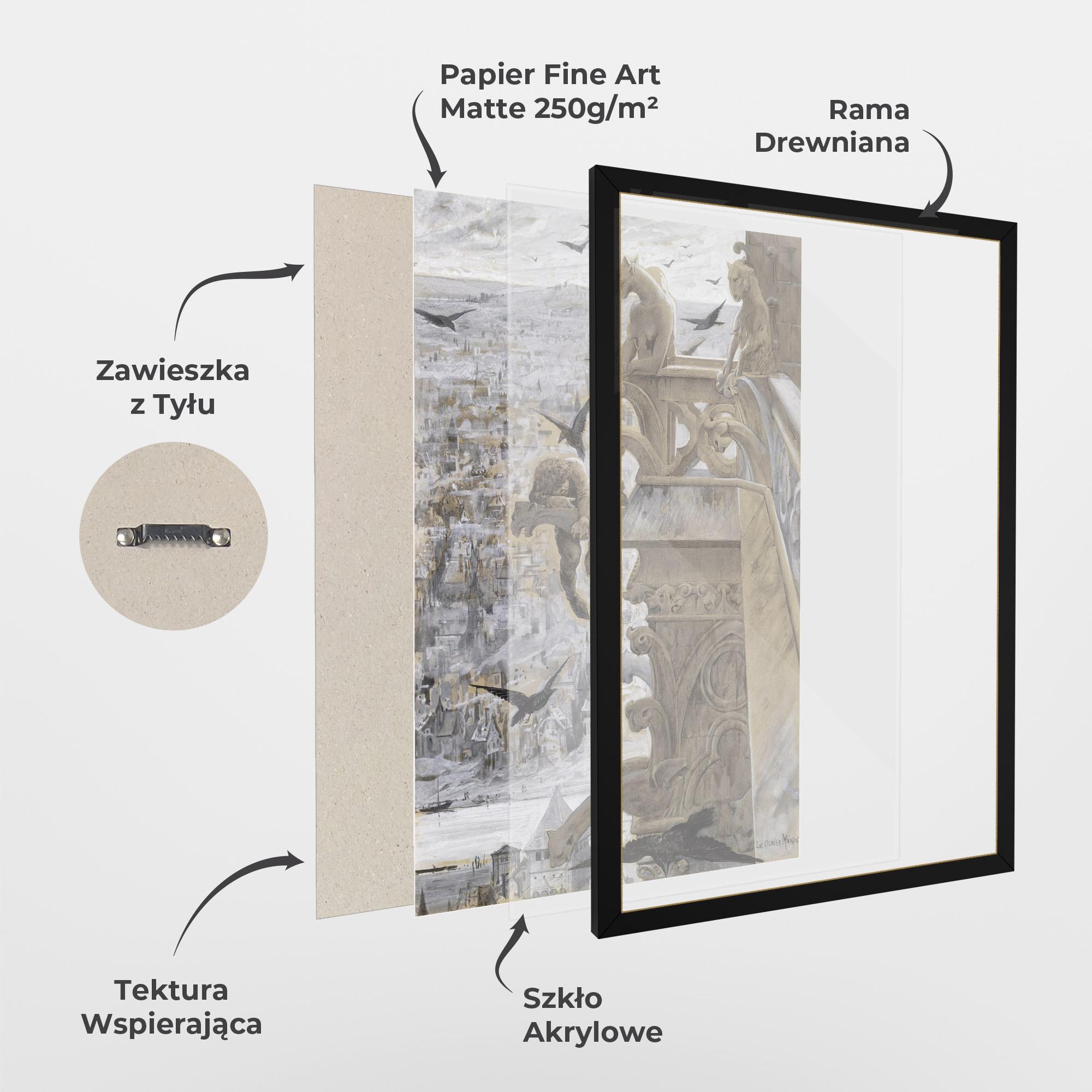 Plakat w Ramie Notre Dame mockup 1