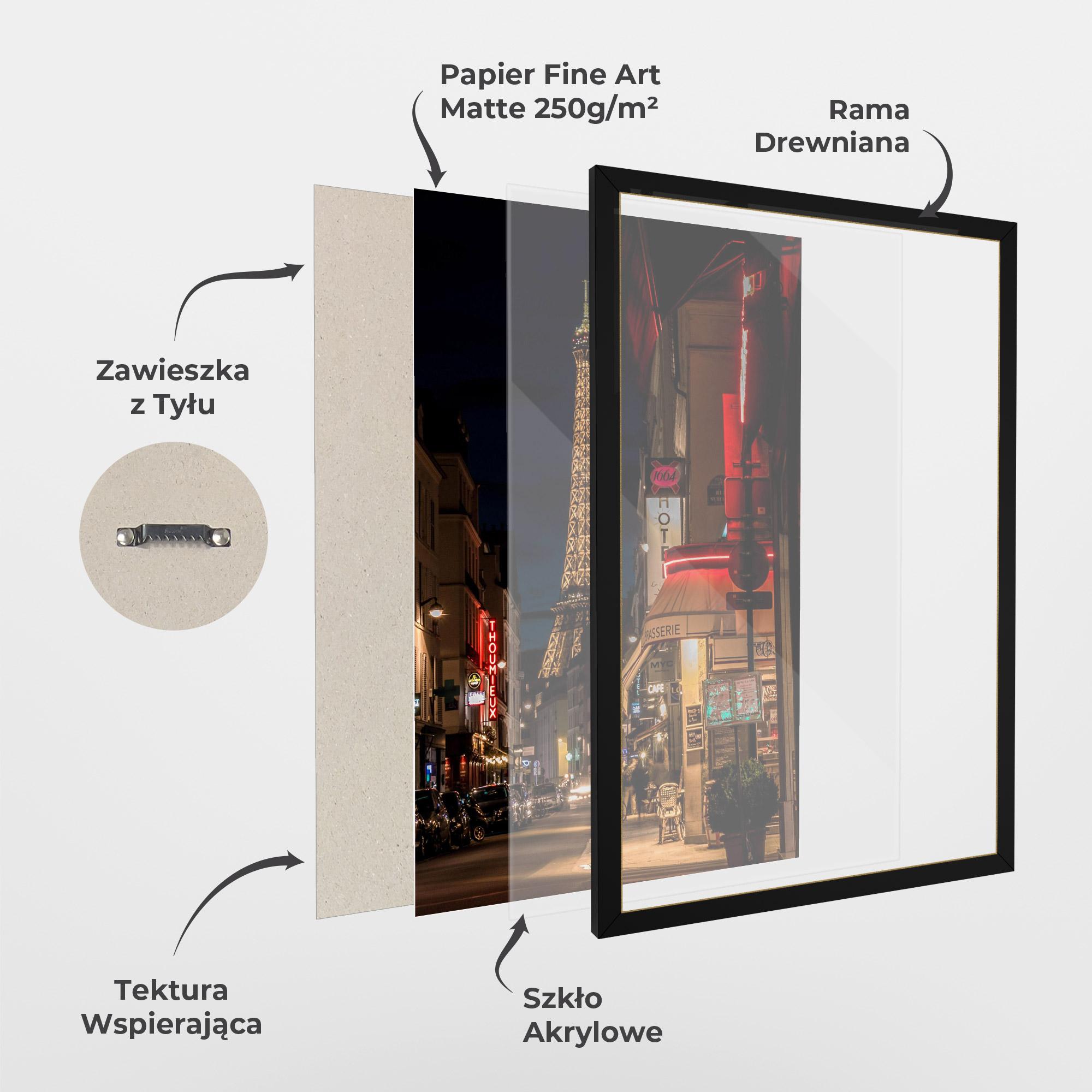 Plakat w Ramie Paris Walk mockup 1