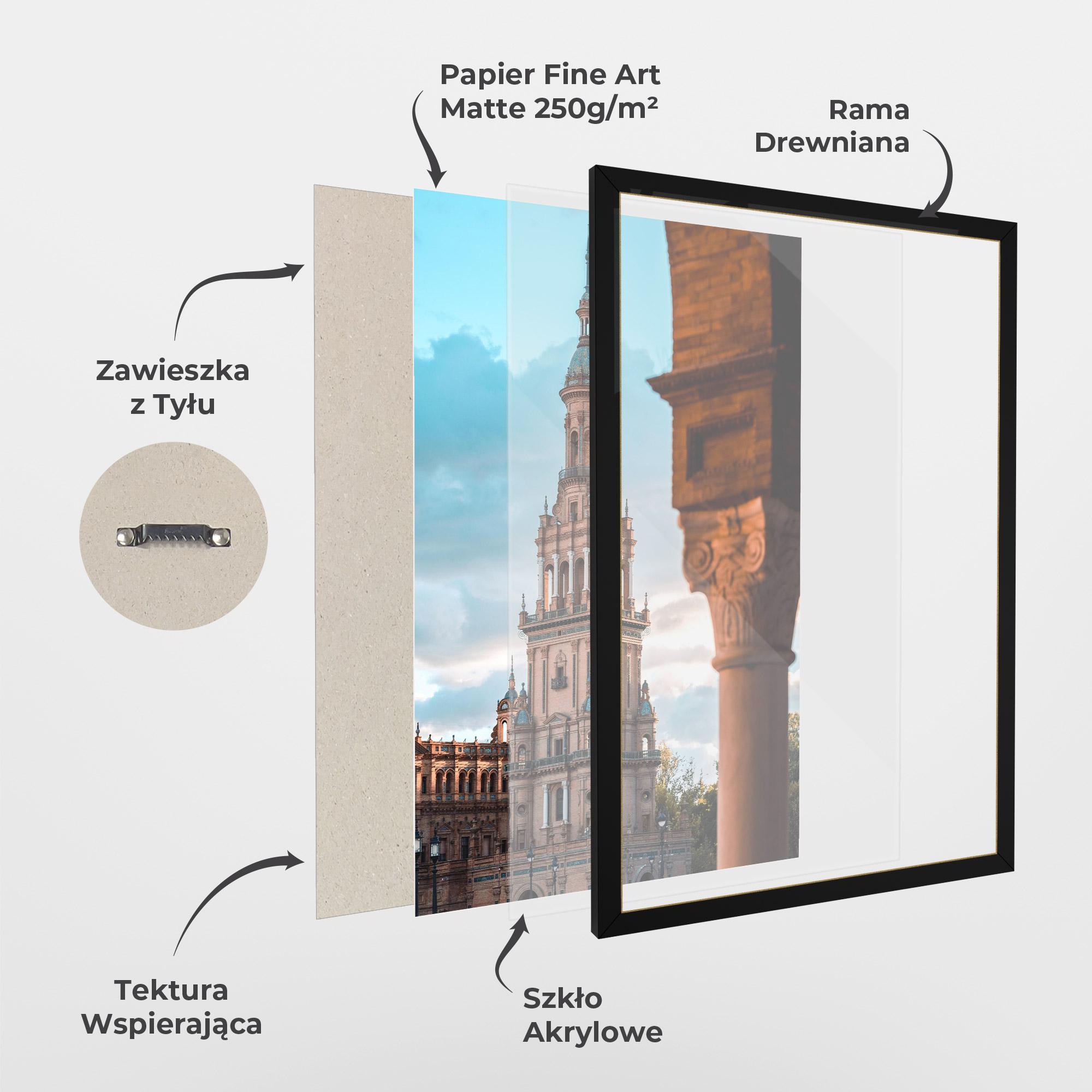 Plakat w Ramie Seville Spain mockup 1