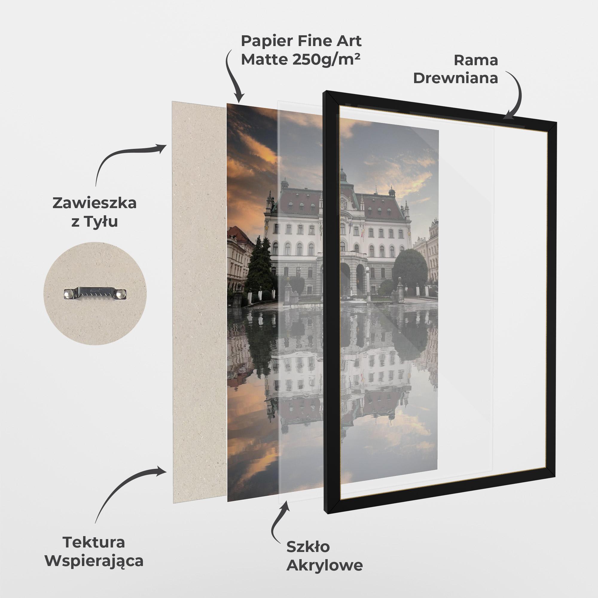 Plakat w Ramie University Of Ljubliana mockup 1