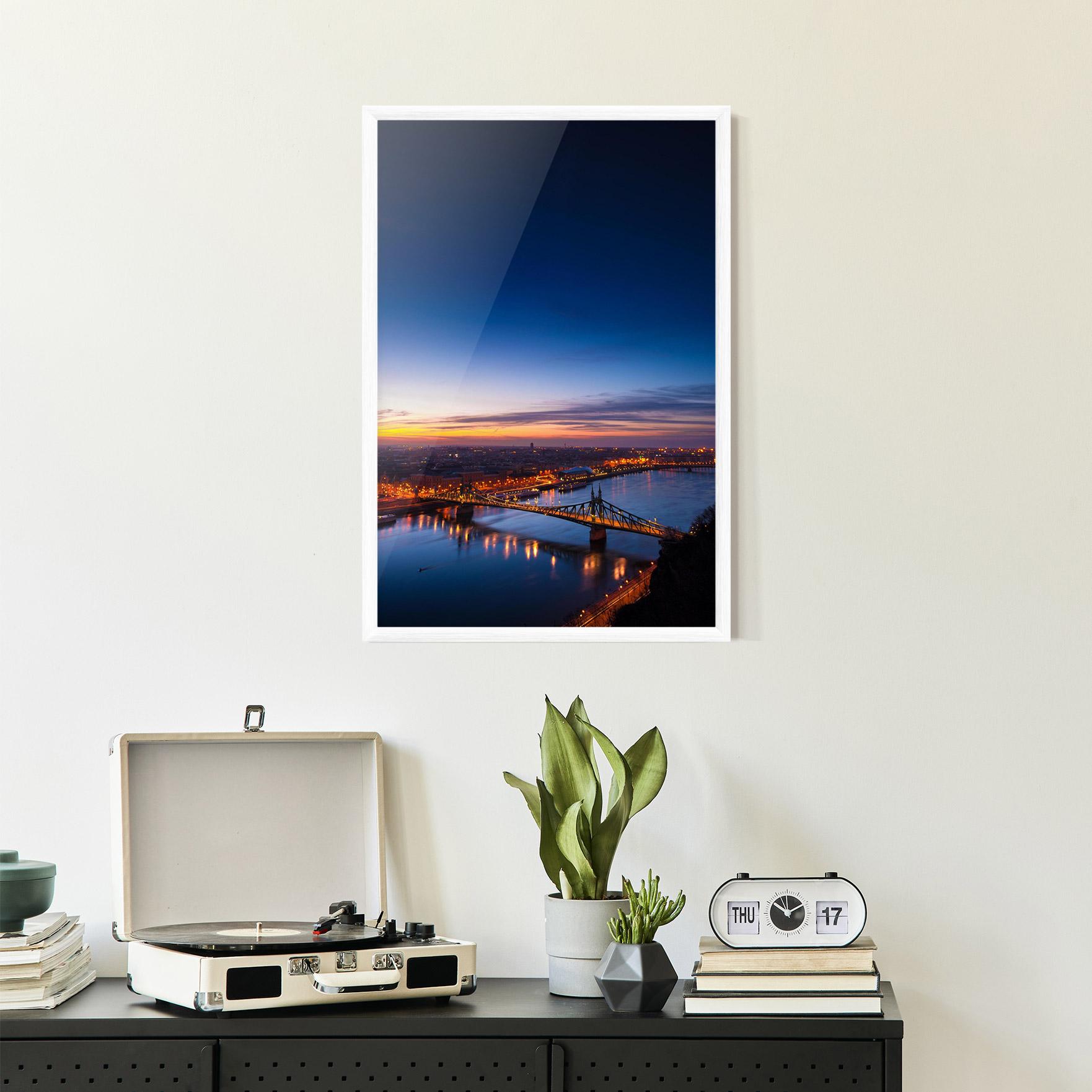 Plakat w Ramie Budapest Sunset mockup 2
