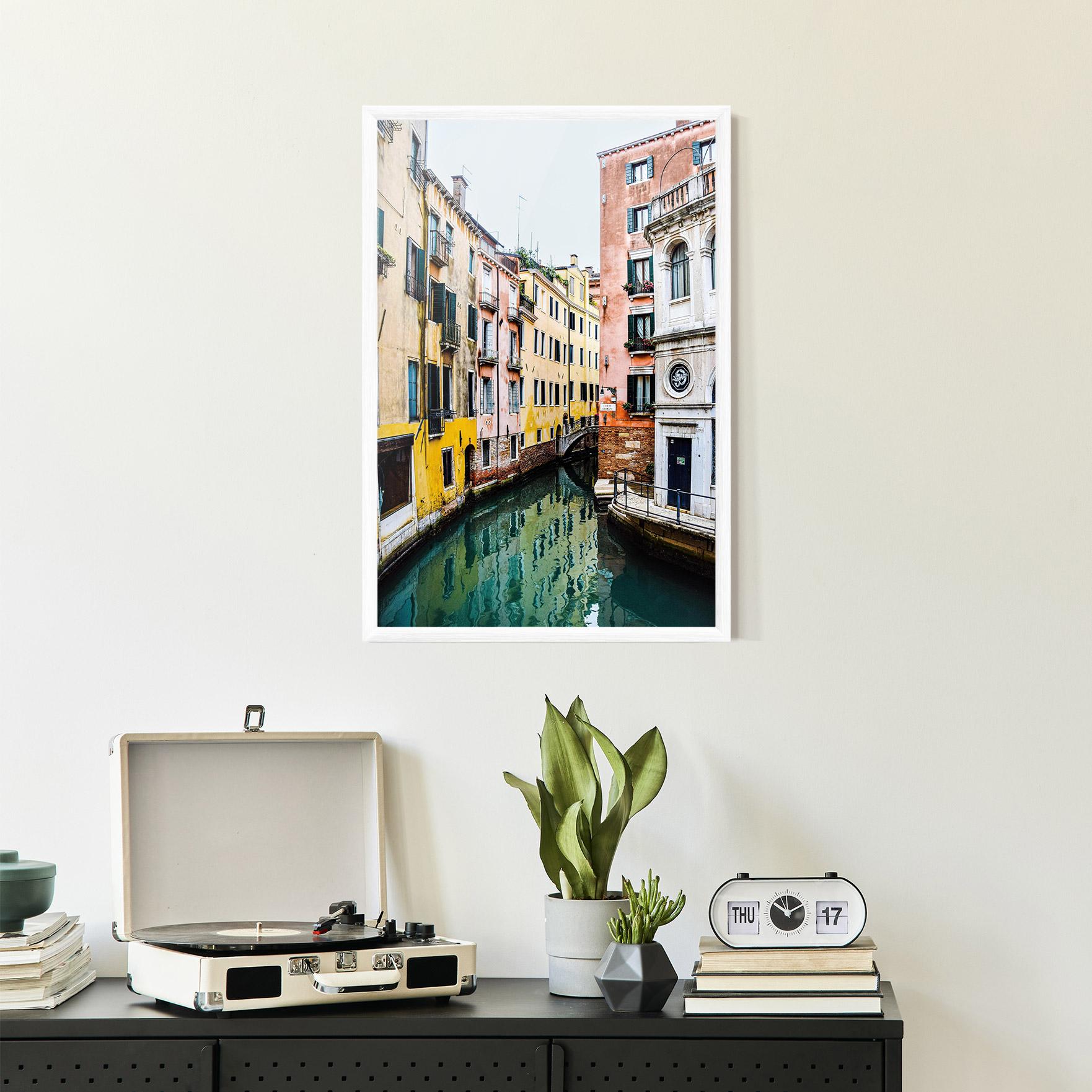 Plakat w Ramie Colorful Water Building mockup 2