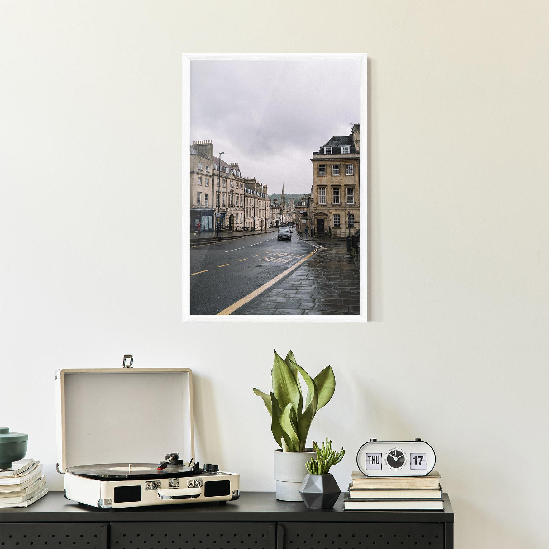 Plakat w Ramie England Street mockup 2