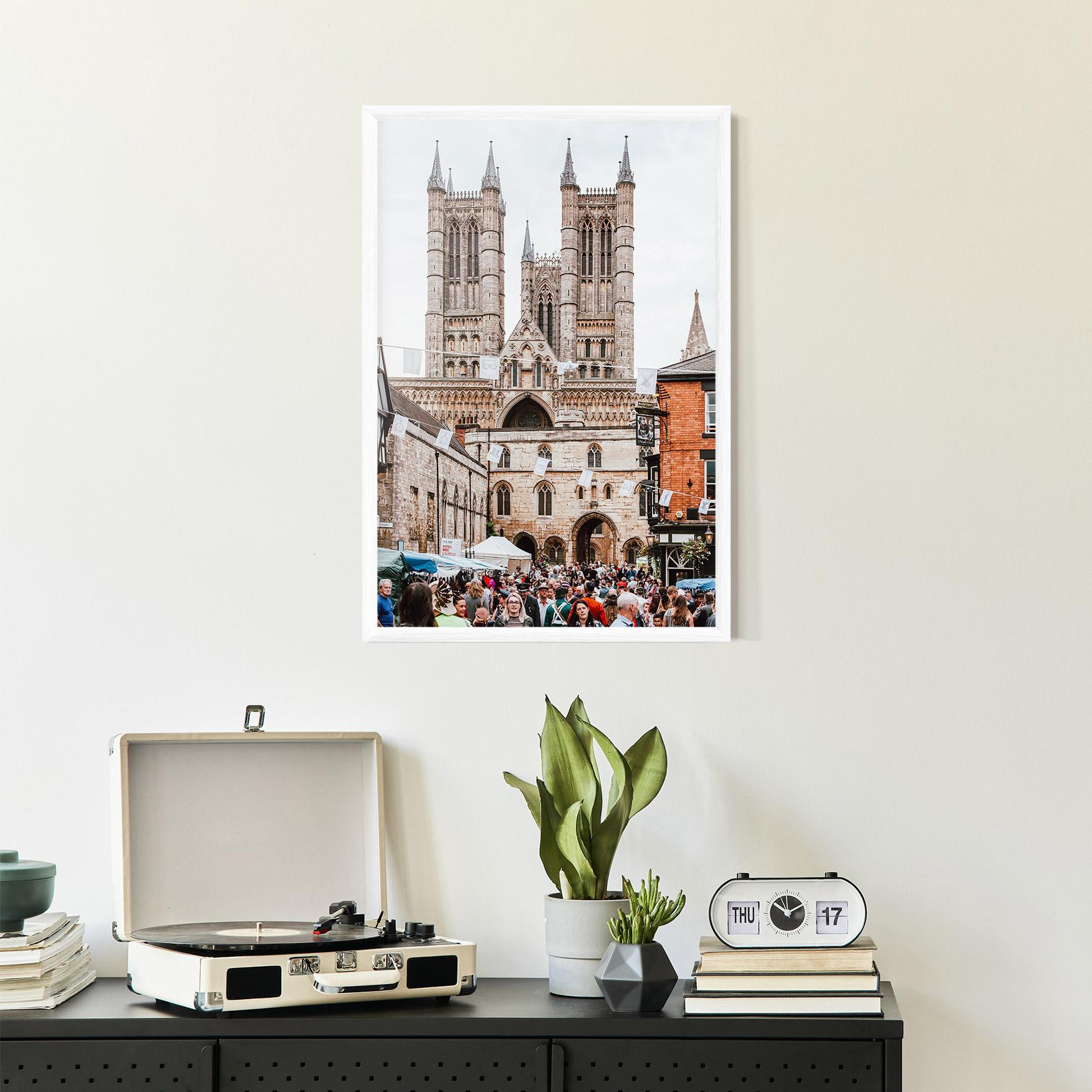 Plakat w Ramie Lincoln Cathedral mockup 2