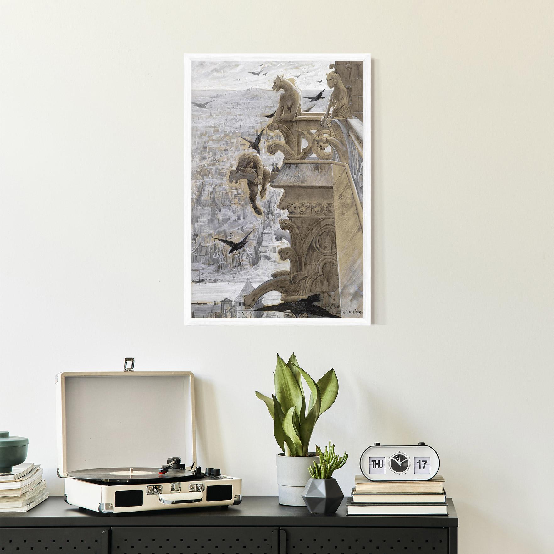 Plakat w Ramie Notre Dame mockup 2