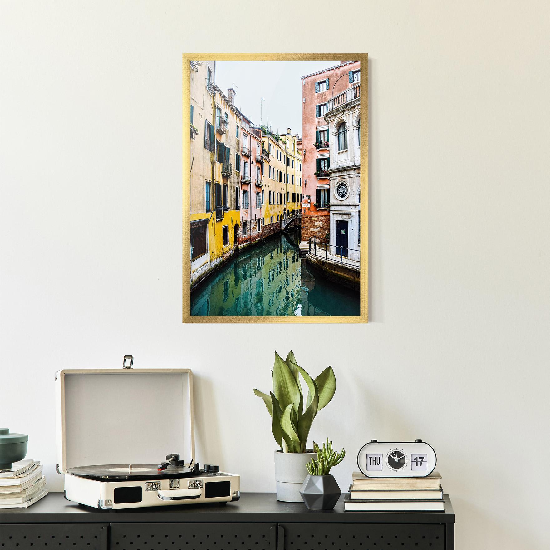 Plakat w Ramie Colorful Water Building mockup 2