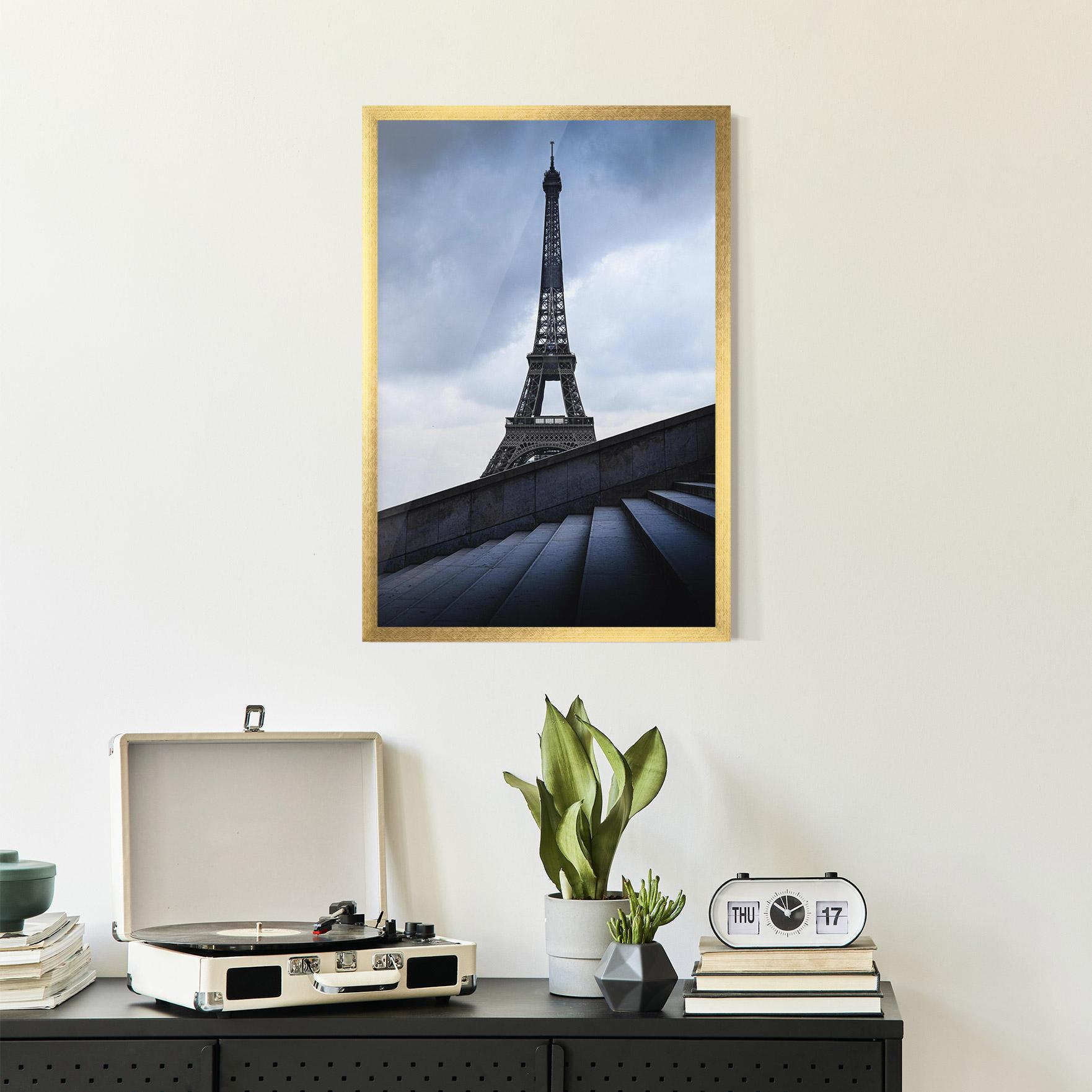 Plakat w Ramie Eiffel Tower Stairs mockup 2