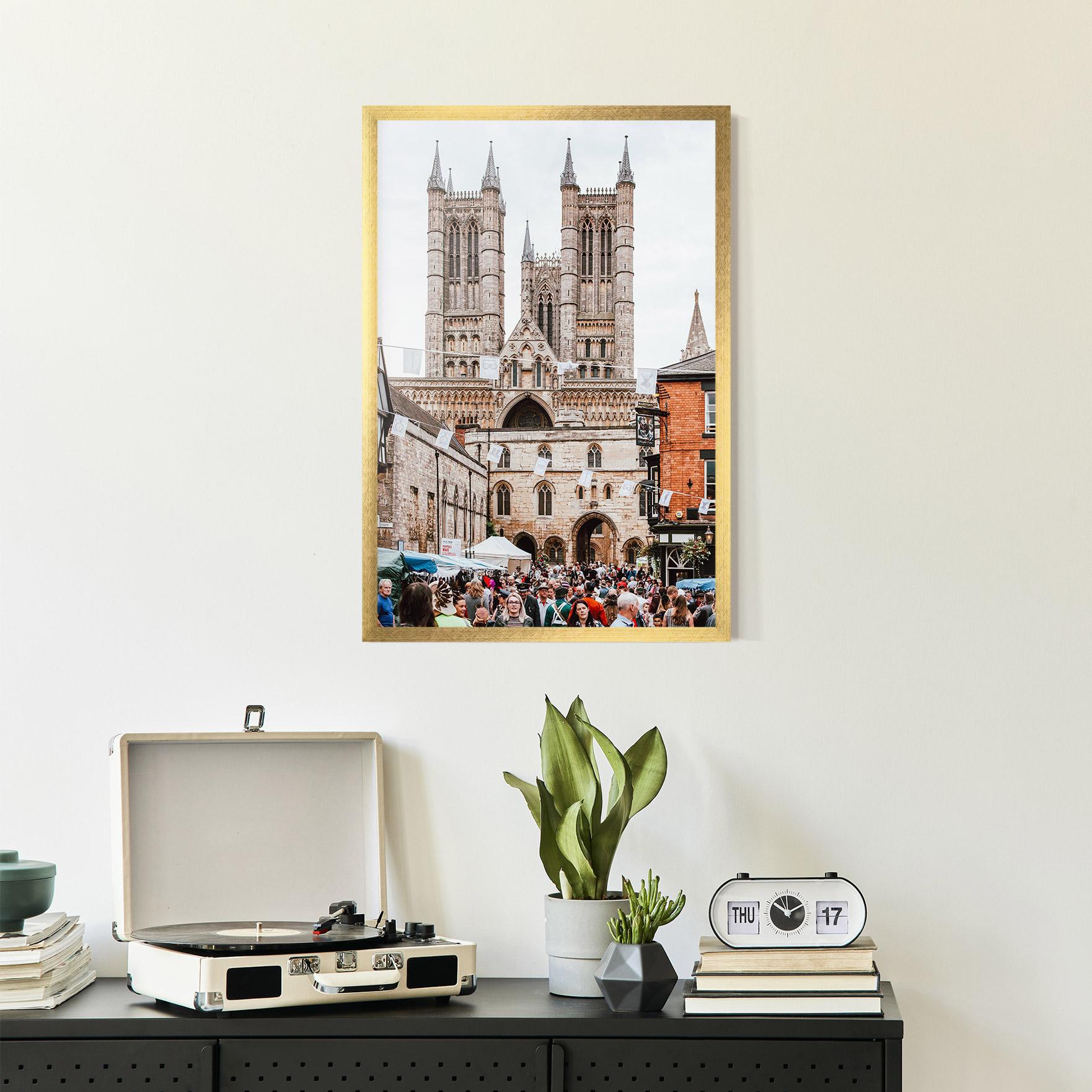 Plakat w Ramie Lincoln Cathedral mockup 2