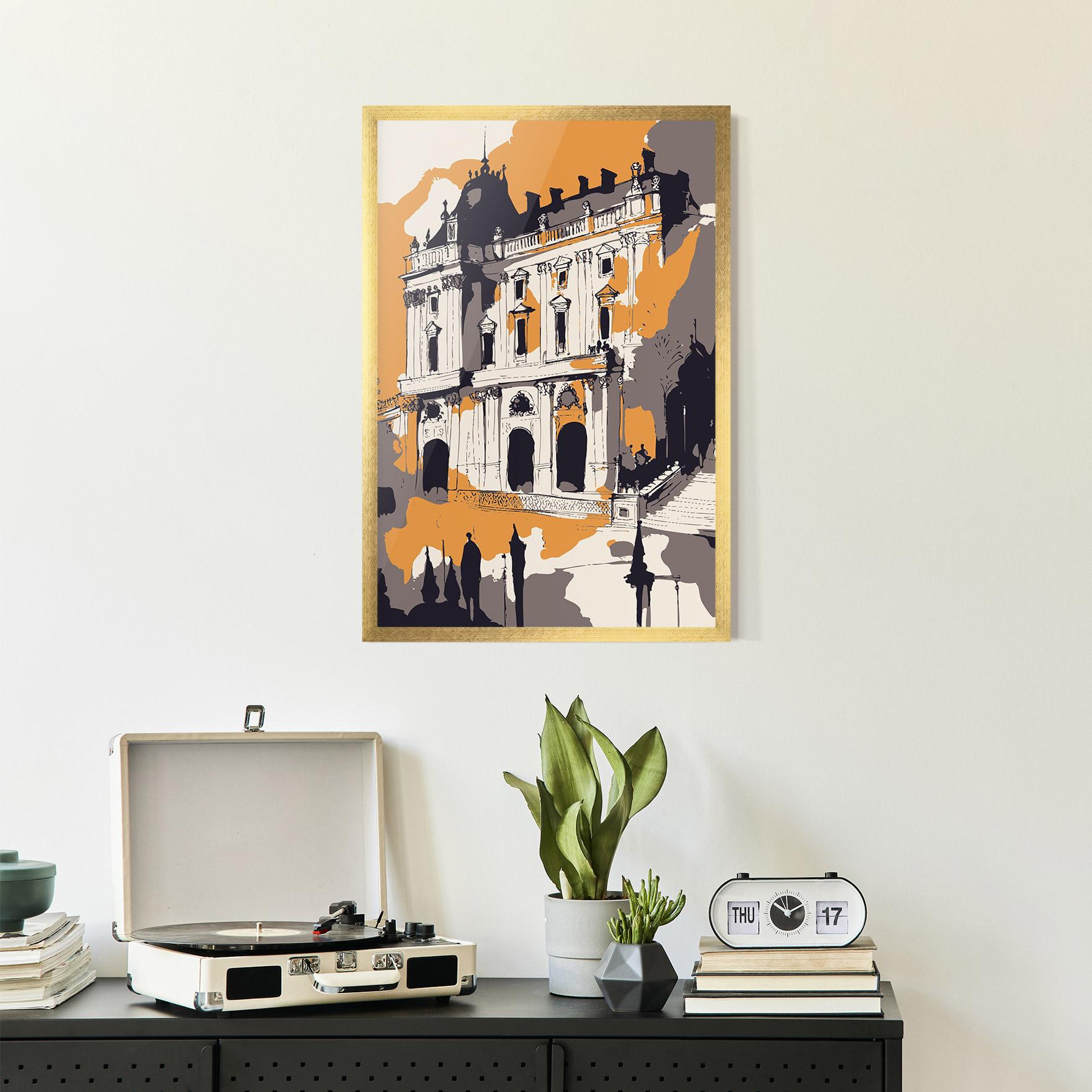 Plakat w Ramie Palace Of Versailles mockup 2