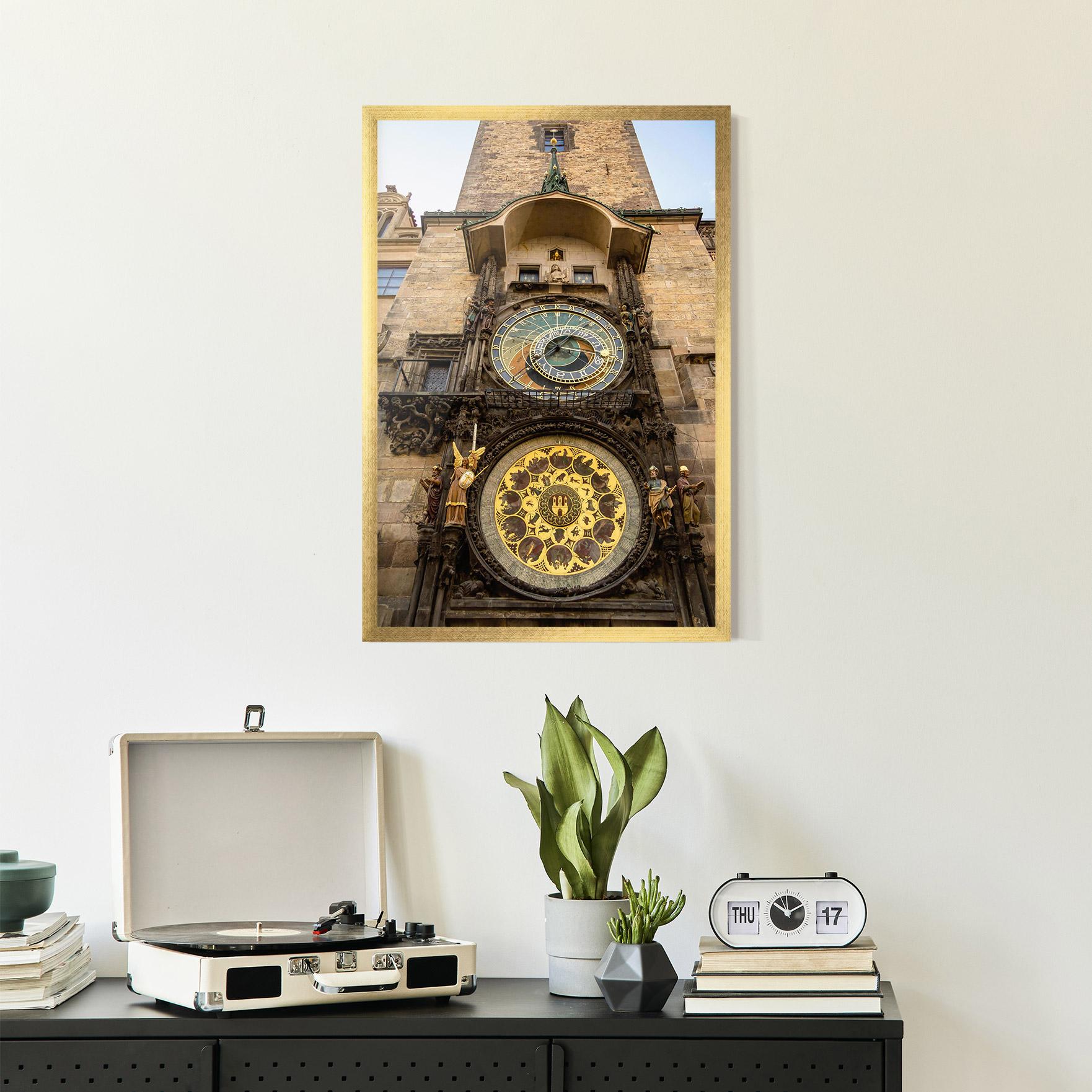 Plakat w Ramie Prague Clock mockup 2