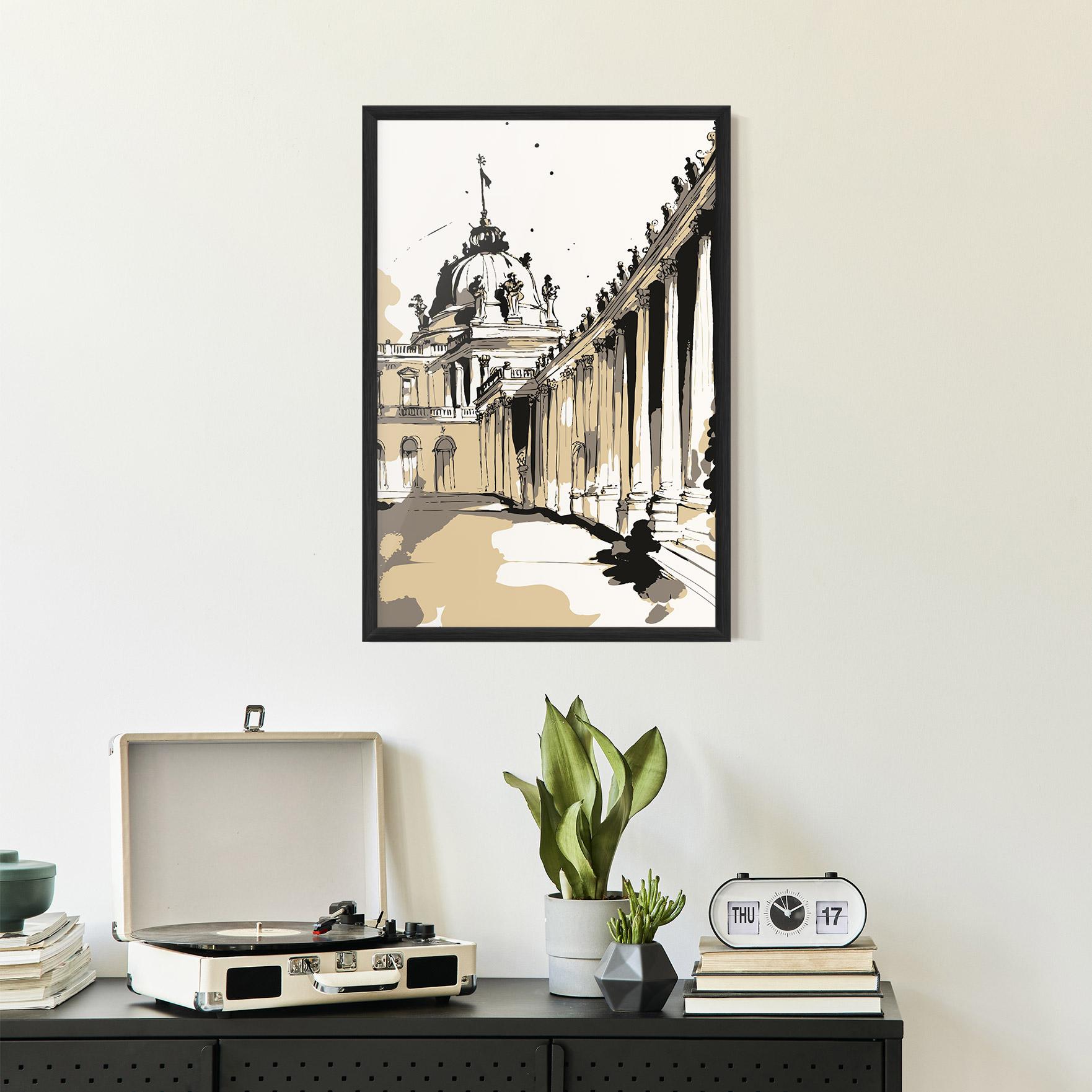 Plakat w Ramie Art Palace Of Versailles mockup 2