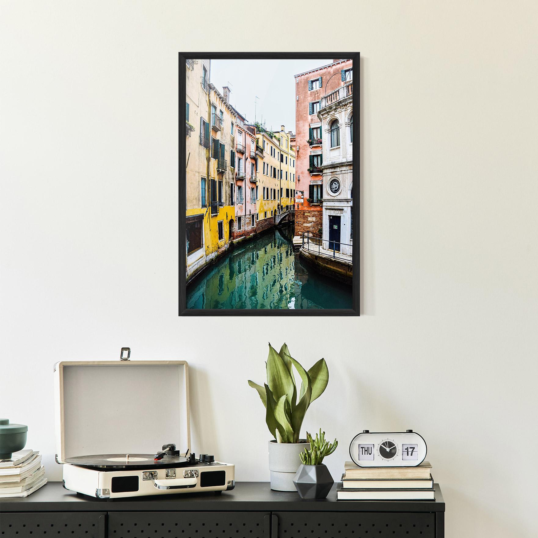 Plakat w Ramie Colorful Water Building mockup 2