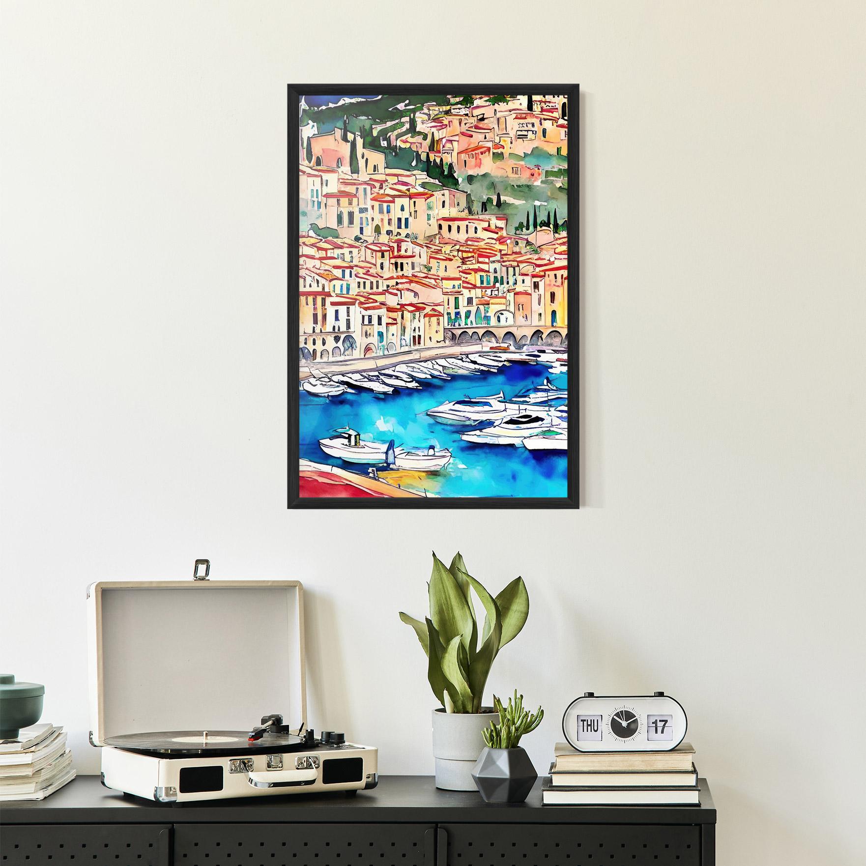 Plakat w Ramie French City mockup 2