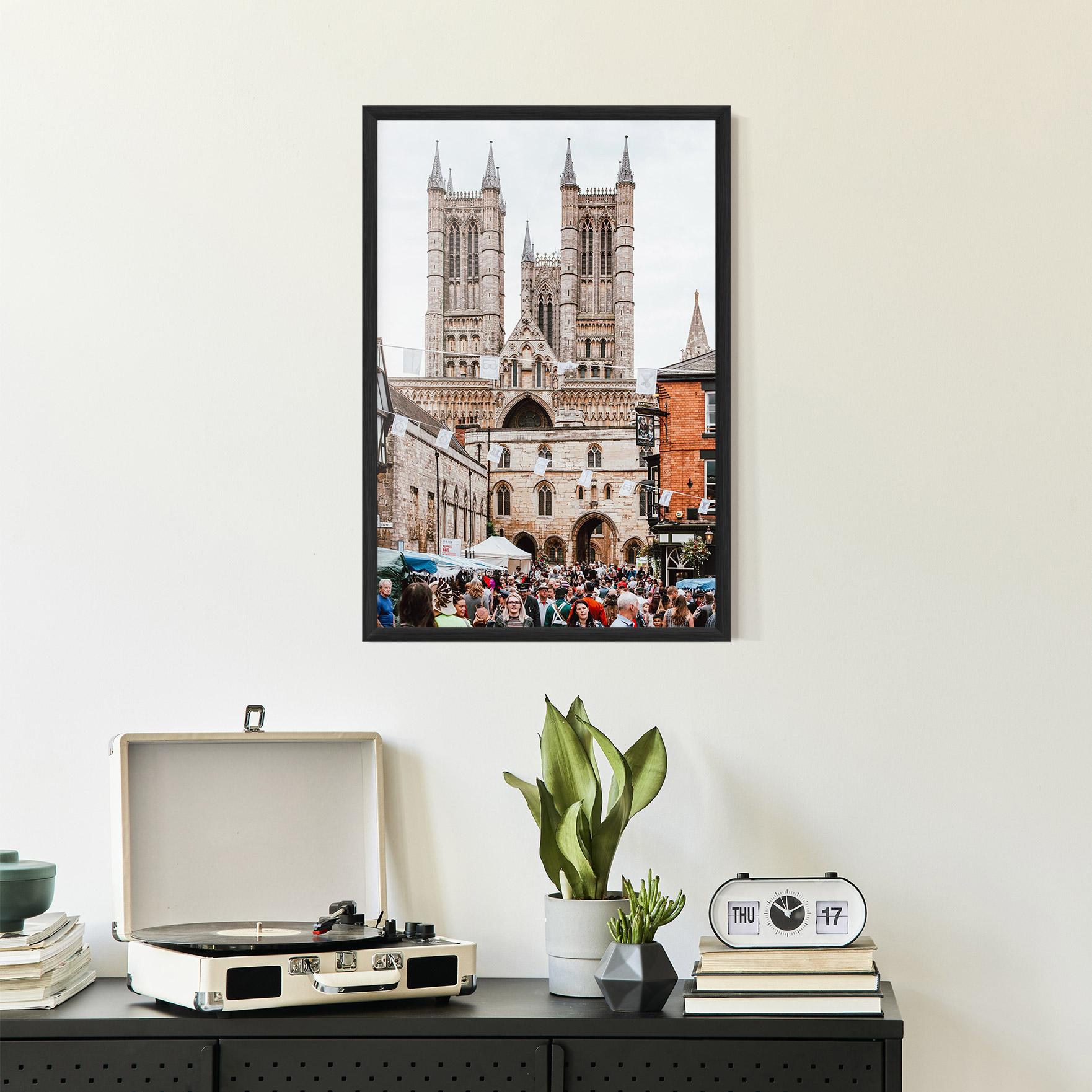 Plakat w Ramie Lincoln Cathedral mockup 2