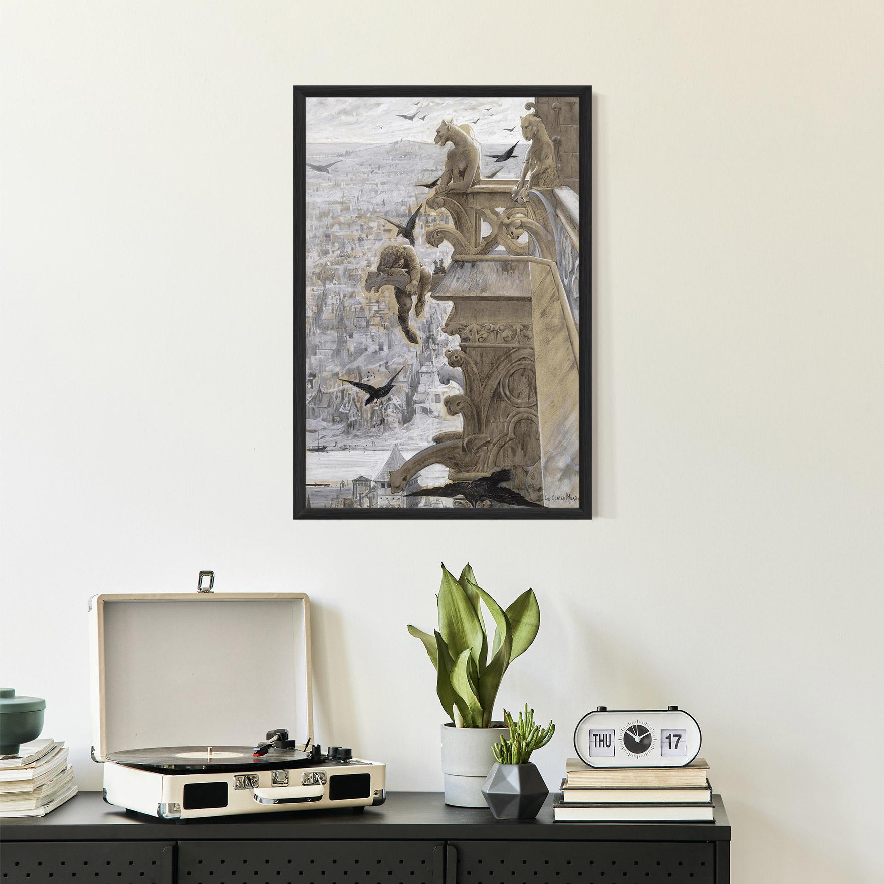 Plakat w Ramie Notre Dame mockup 2