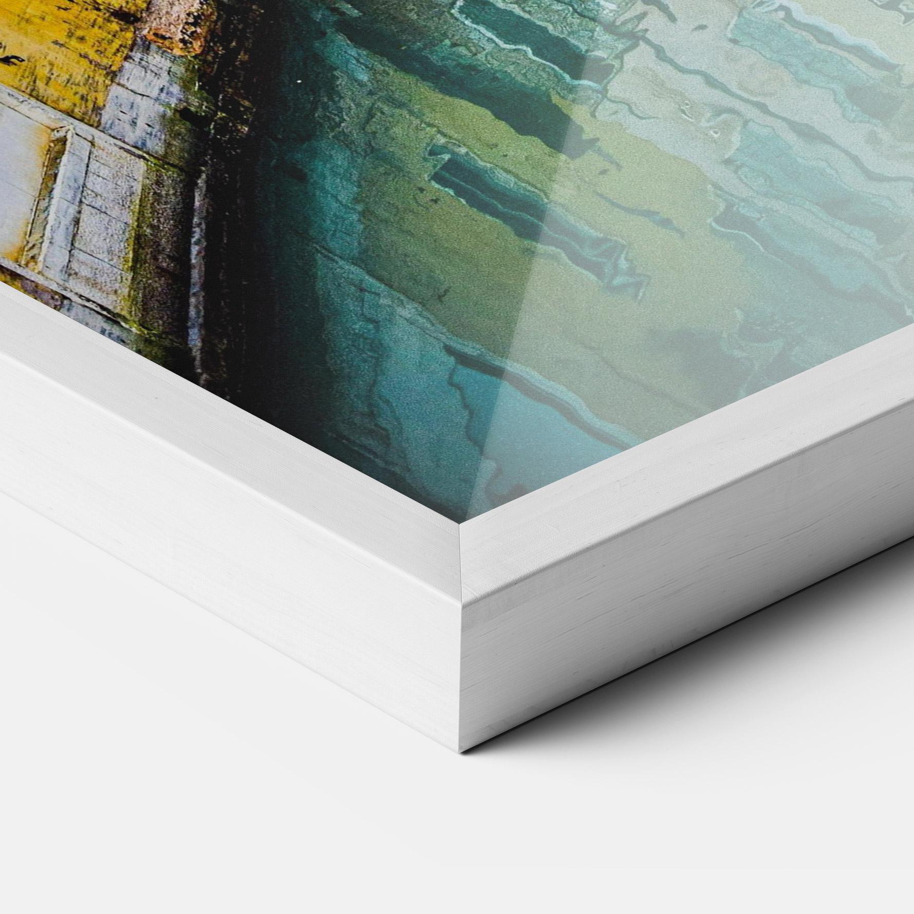 Plakat w Ramie Colorful Water Building mockup 3