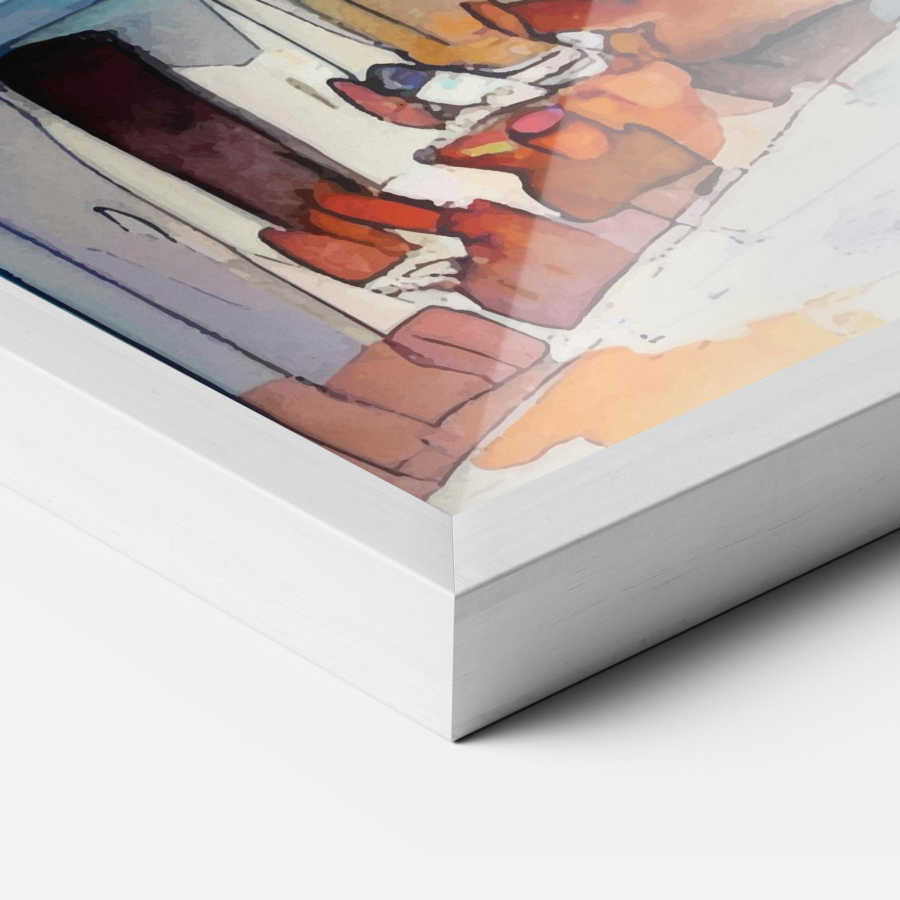 Plakat w Ramie France Watercolor mockup 3