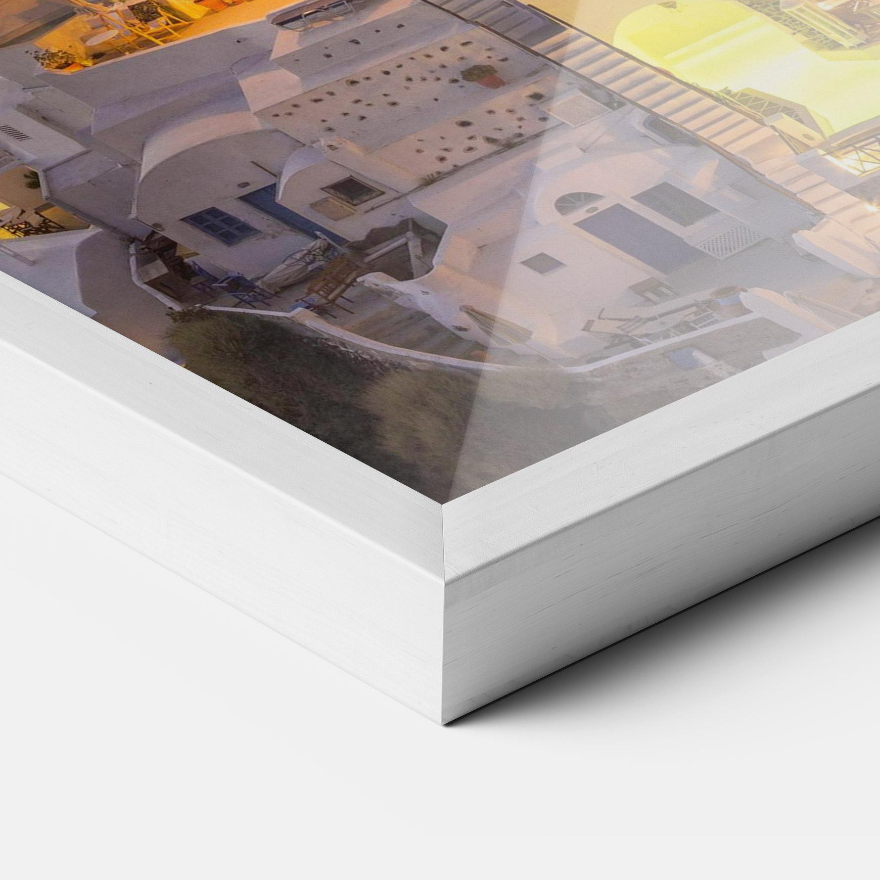 Plakat w Ramie Santorini Greece mockup 3