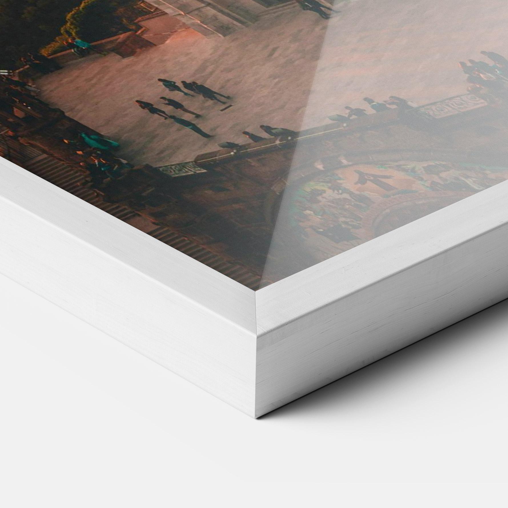 Plakat w Ramie Tibidabo Barcelona mockup 3