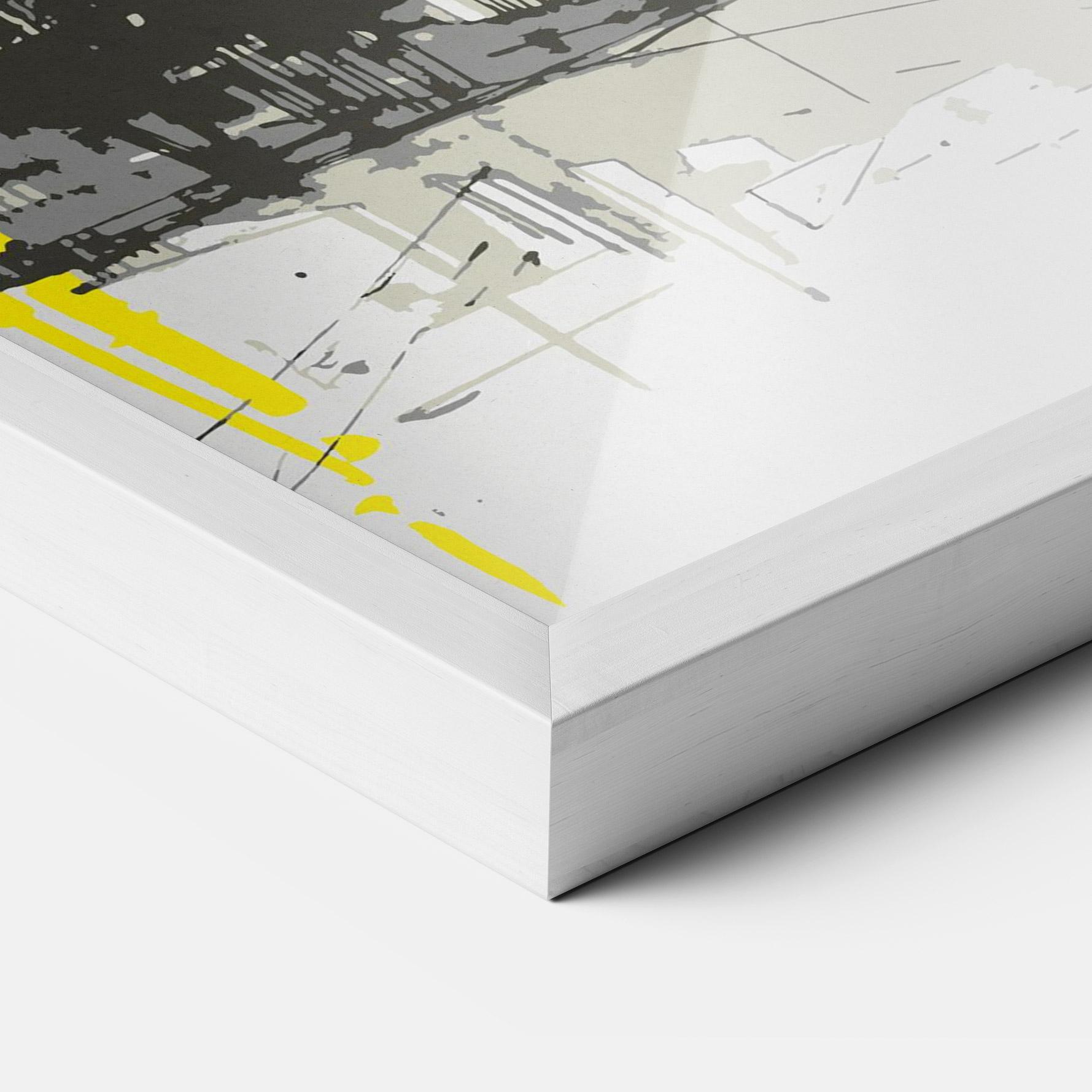 Plakat w Ramie Yellow Colosseum mockup 3