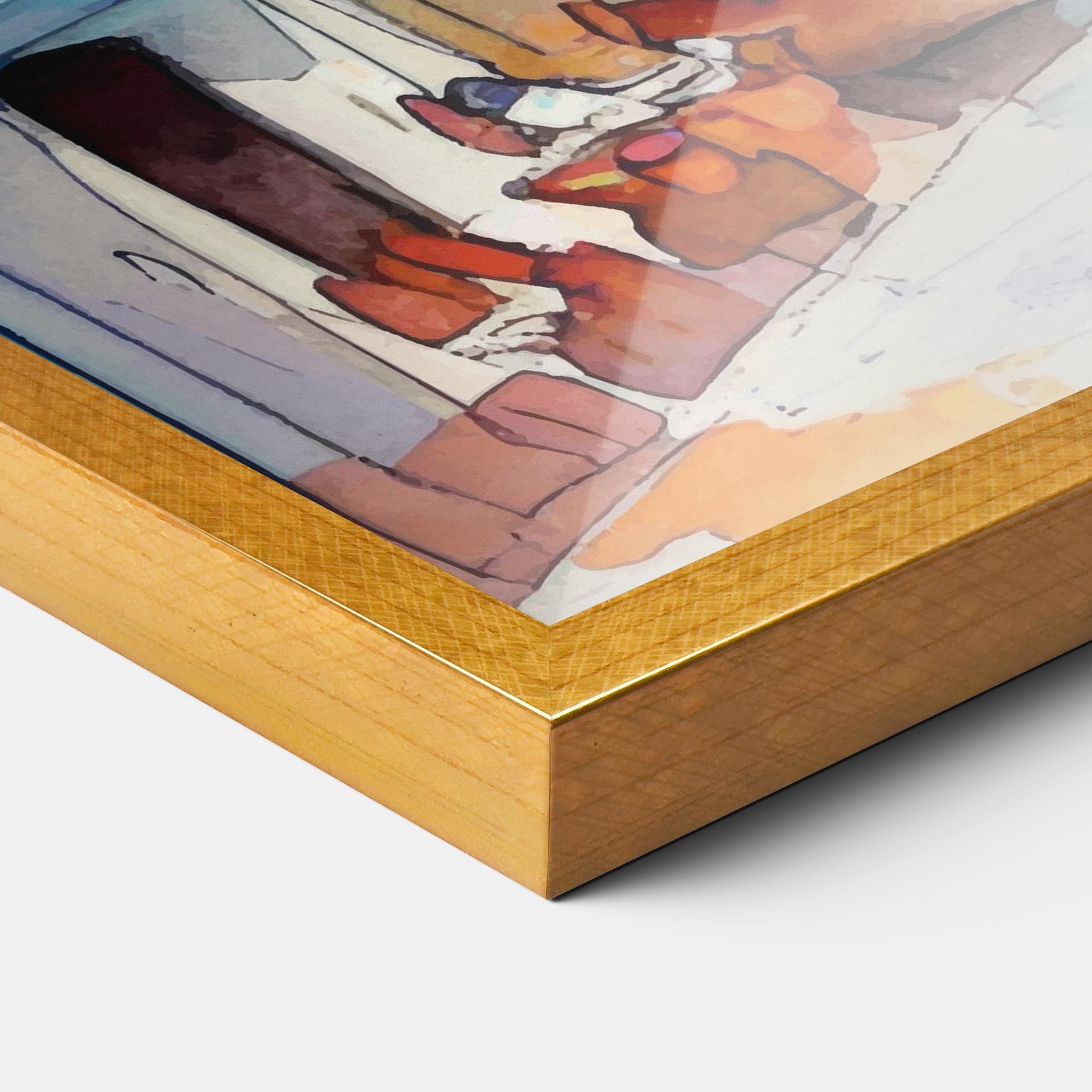 Plakat w Ramie France Watercolor mockup 3