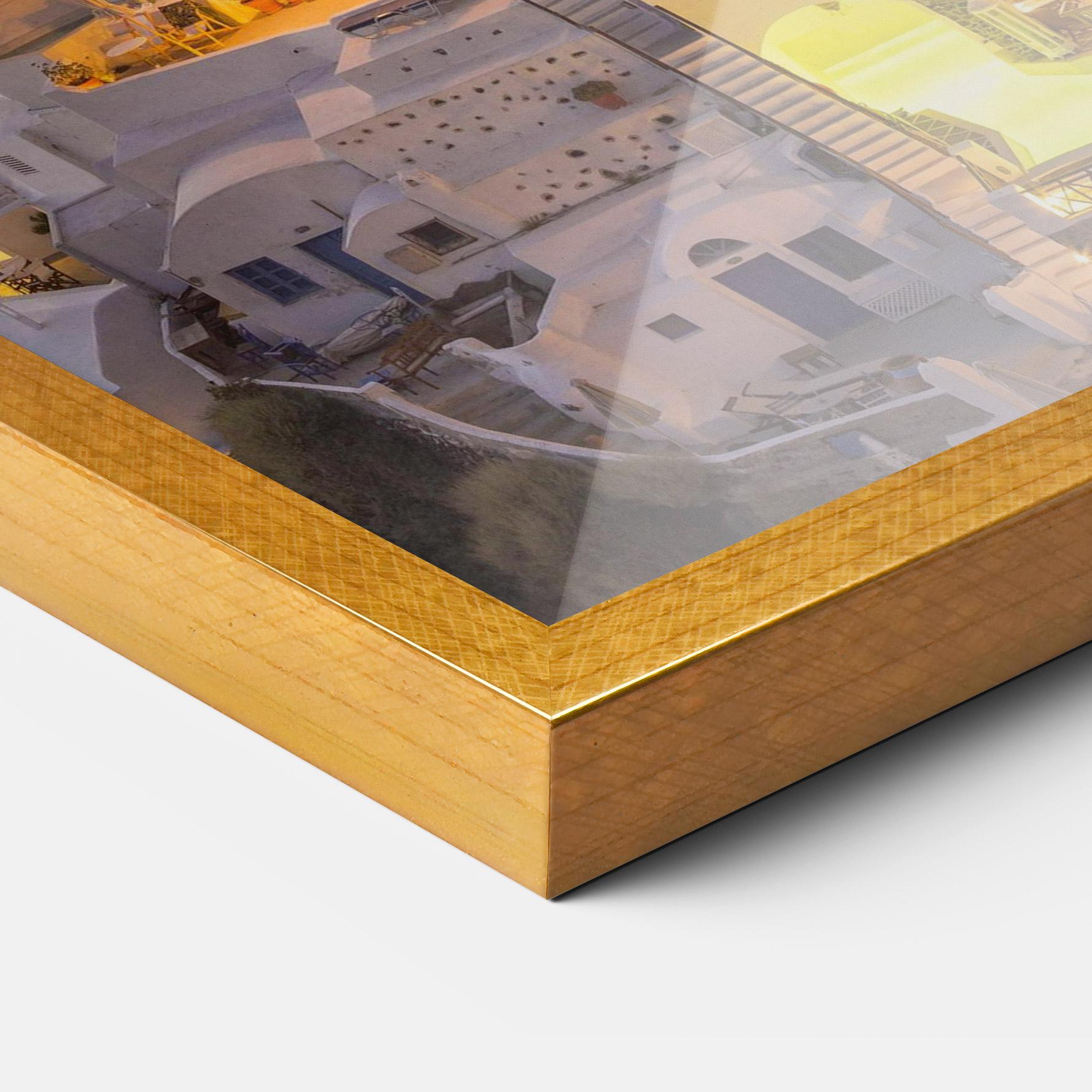 Plakat w Ramie Santorini Greece mockup 3