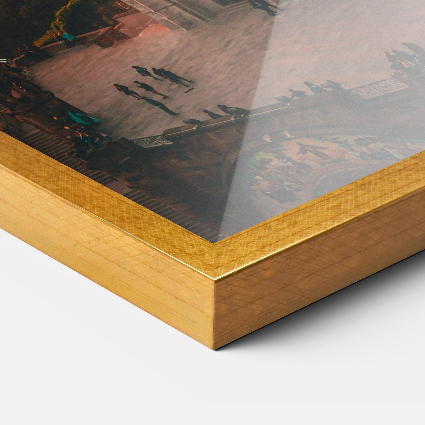 Plakat w Ramie Tibidabo Barcelona mockup 3