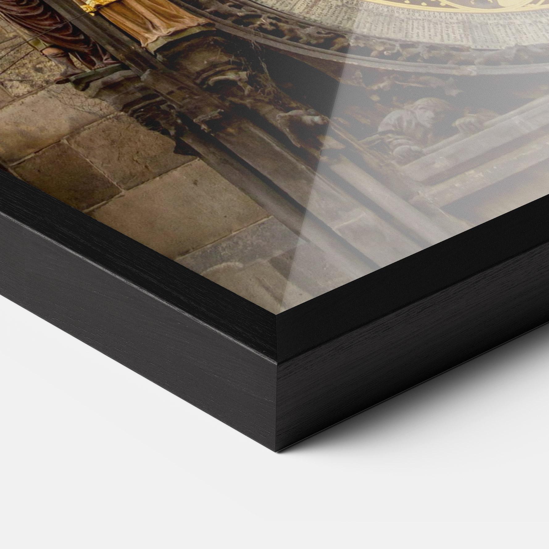 Plakat w Ramie Prague Clock mockup 3