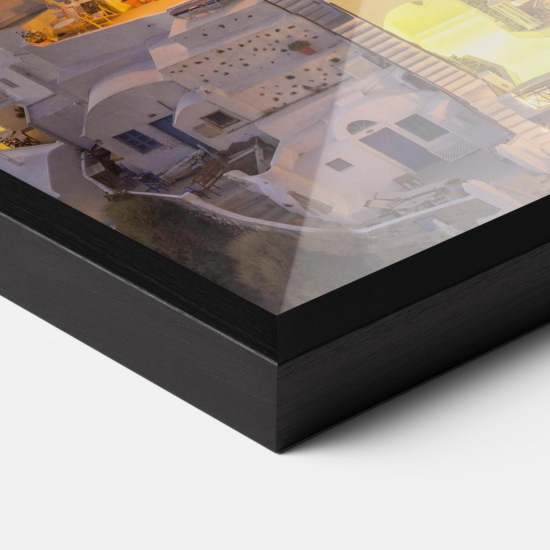 Plakat w Ramie Santorini Greece mockup 3