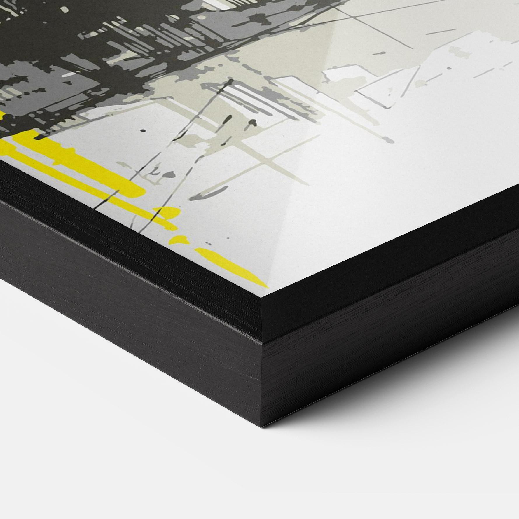 Plakat w Ramie Yellow Colosseum mockup 3