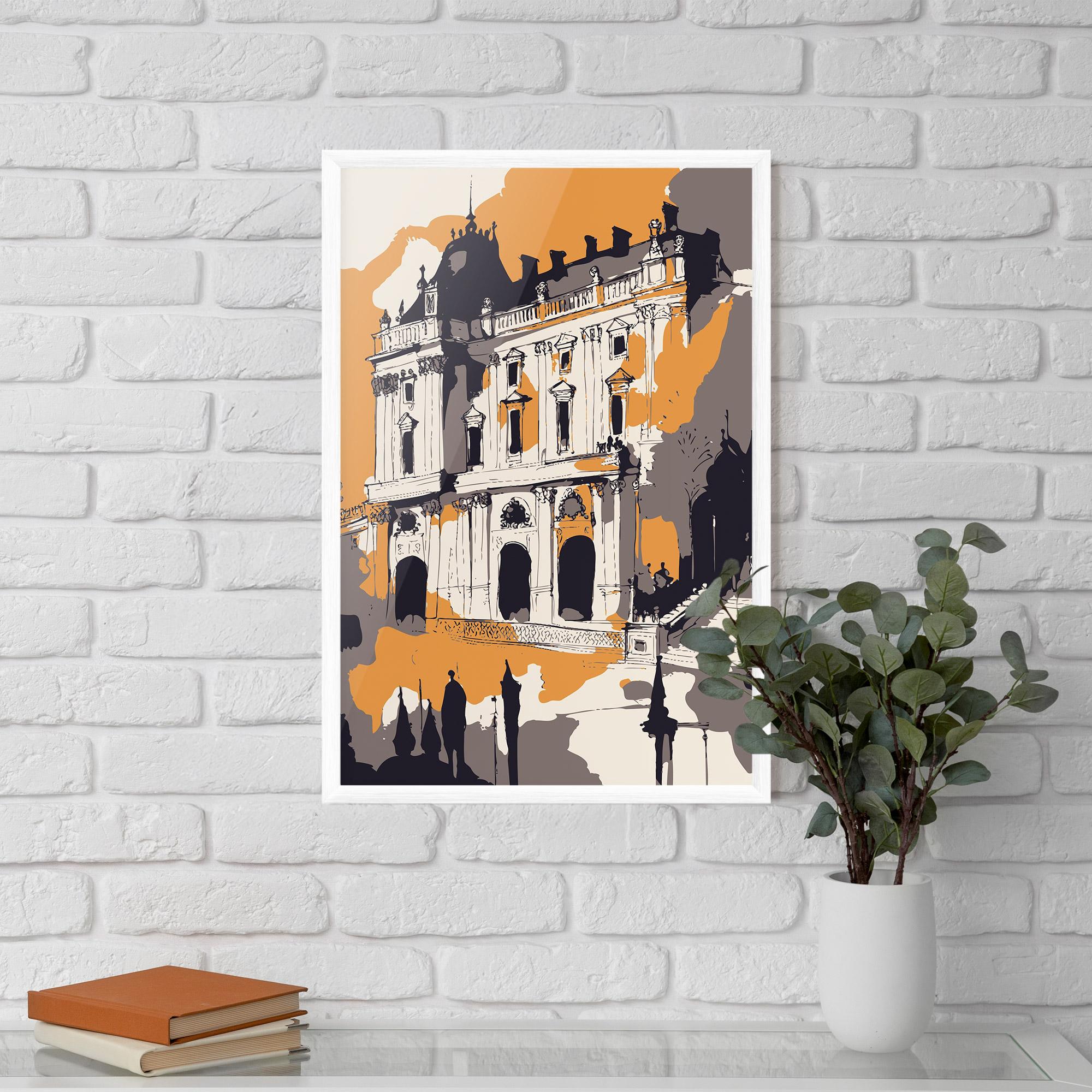 Plakat w Ramie Palace Of Versailles mockup 5