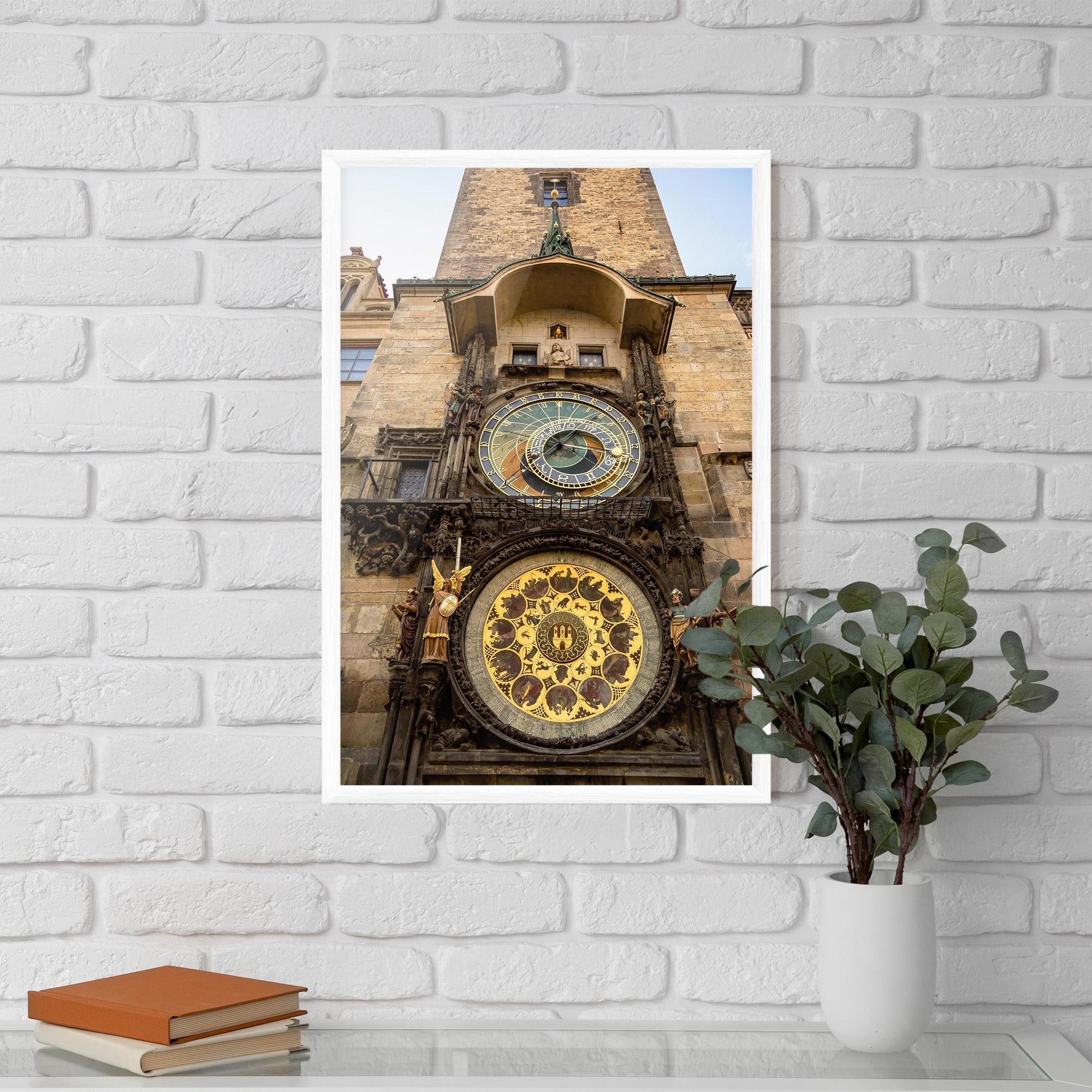 Plakat w Ramie Prague Clock mockup 5