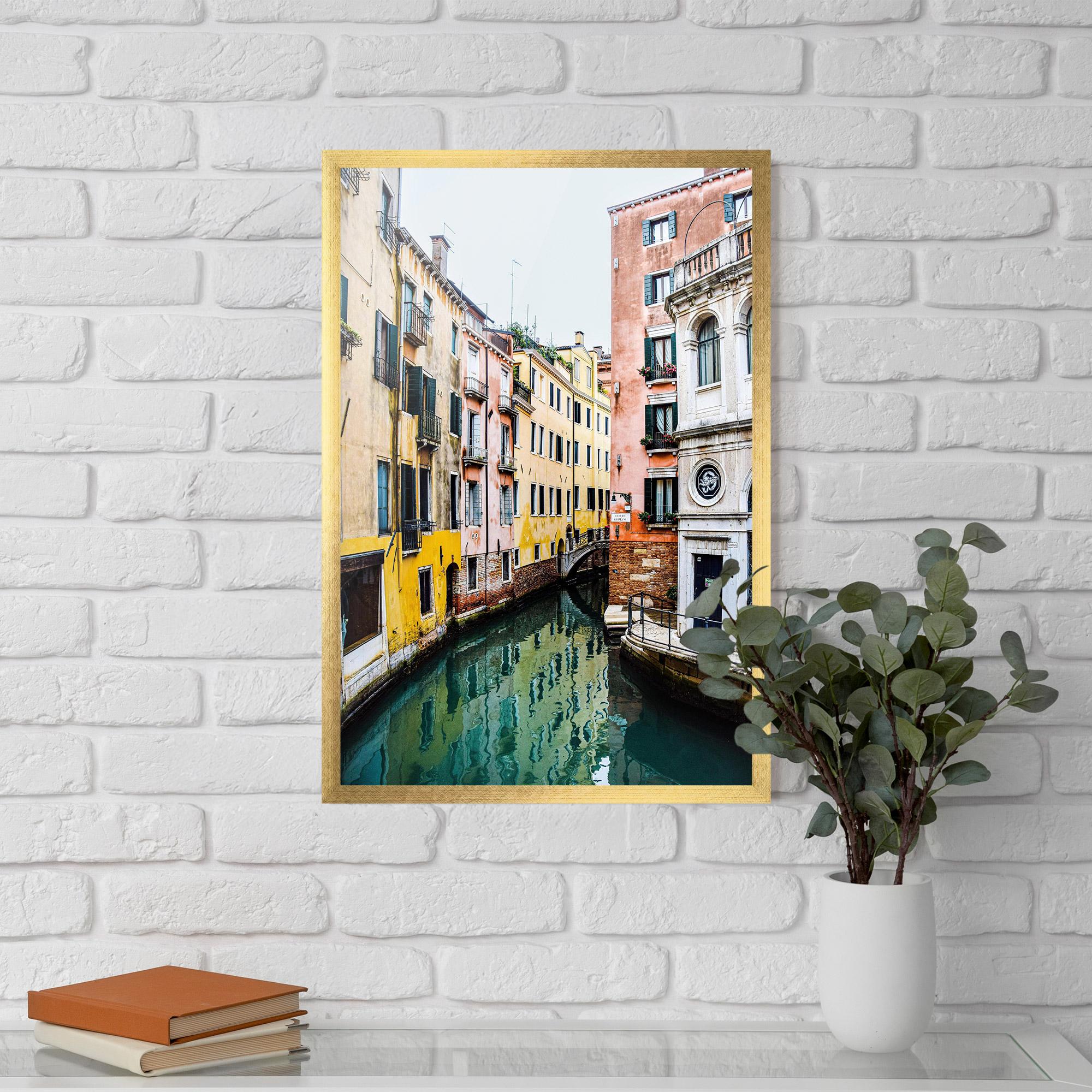 Plakat w Ramie Colorful Water Building mockup 5