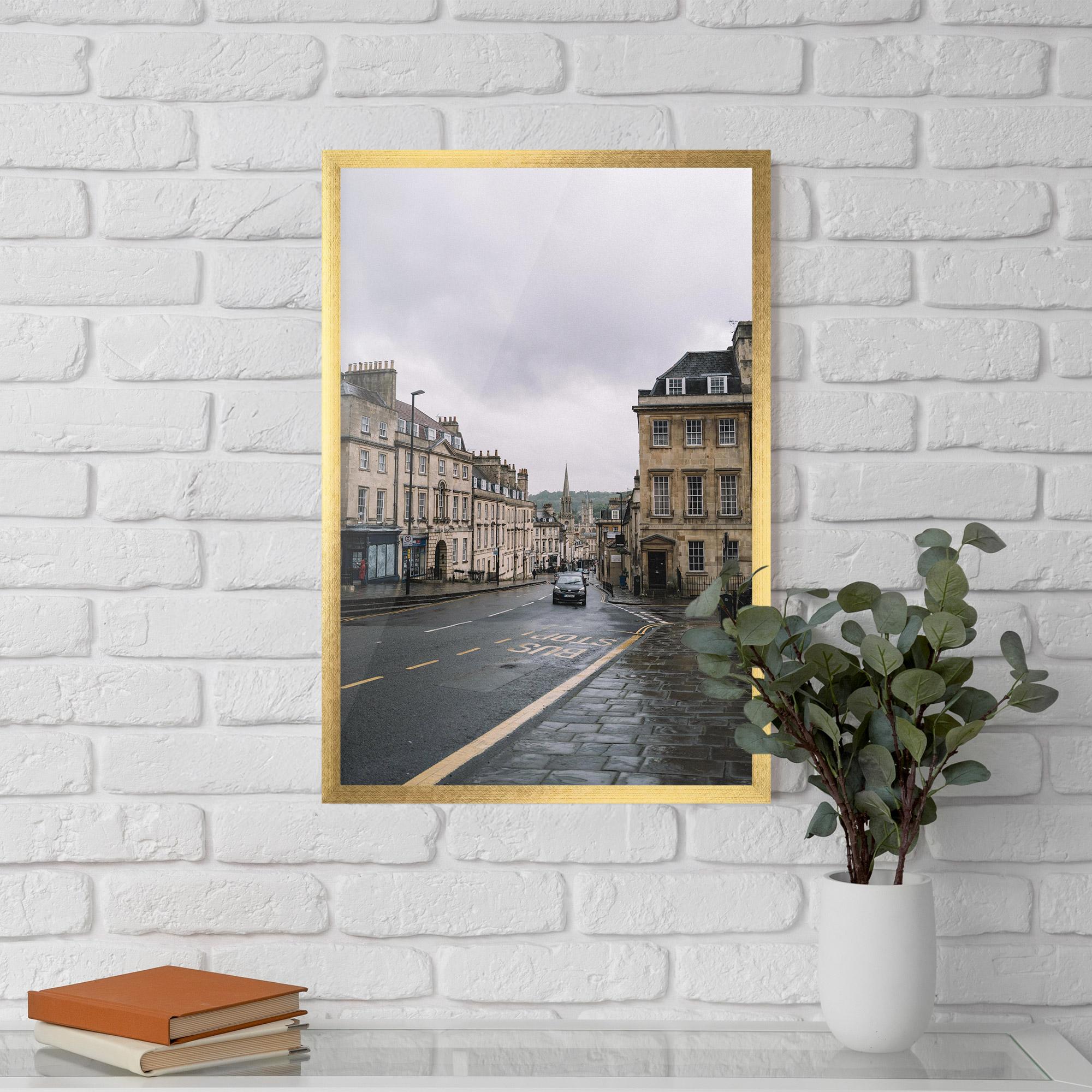 Plakat w Ramie England Street mockup 5